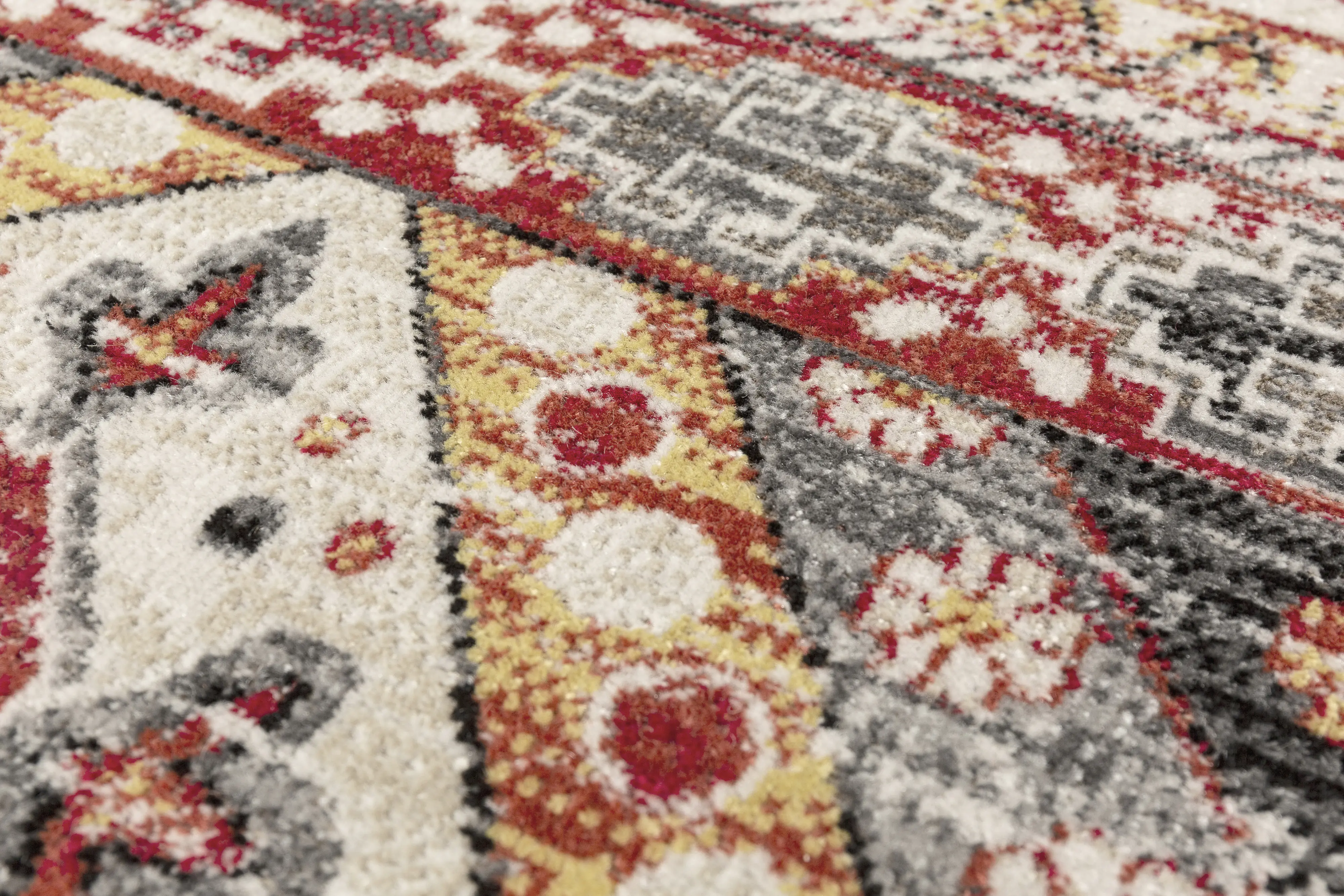 Andiamo In- und Outdoorteppich Bonnie multicolor grau-rot, 200 x 290 cm