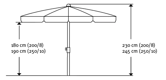 4000570753142_09 Schneider Sonnenschirm Aquila silbergrau Ø 200 cm