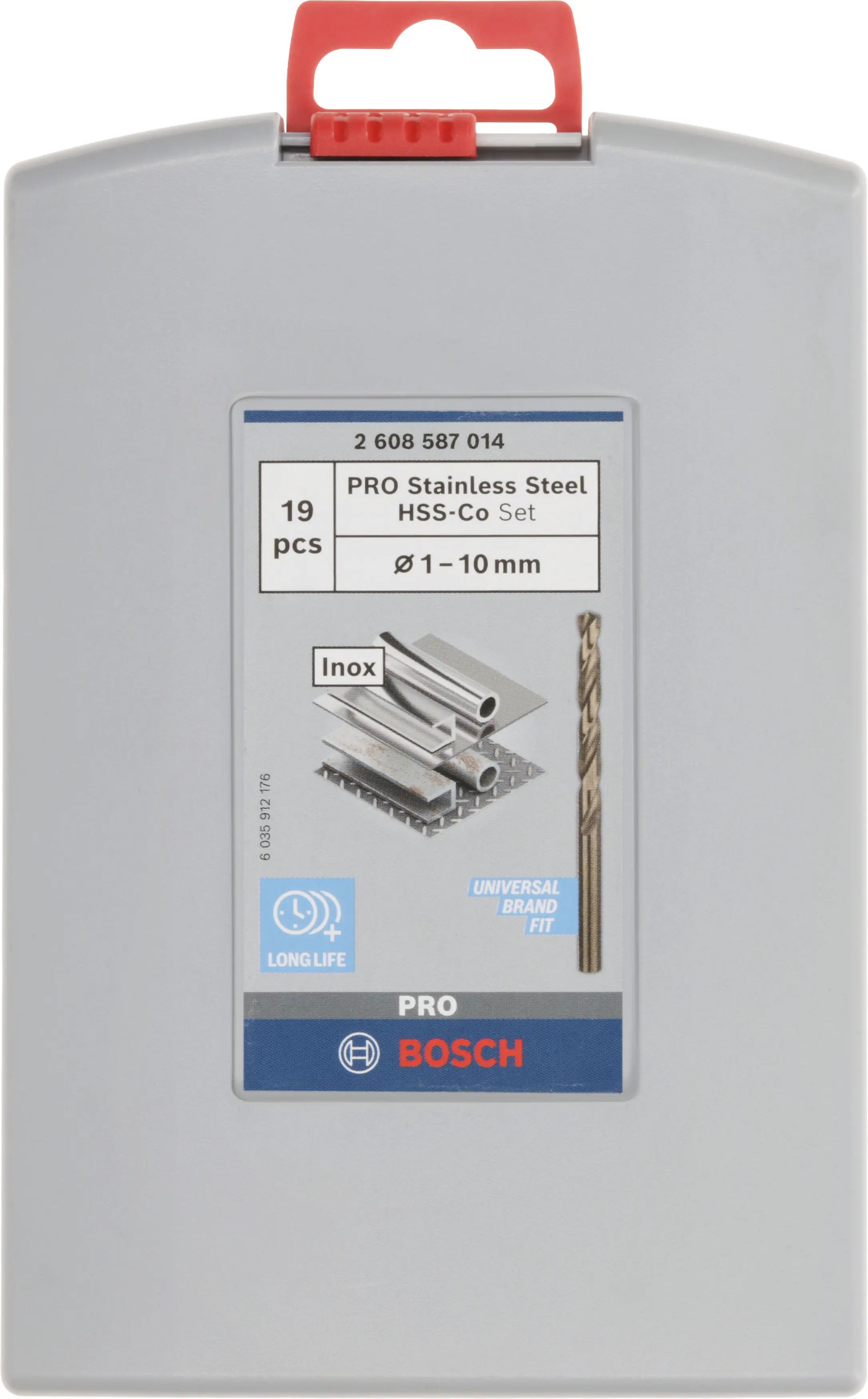Bosch PRO Stainless Steel HSS-Co Spiralbohrer-Set 19-teilig