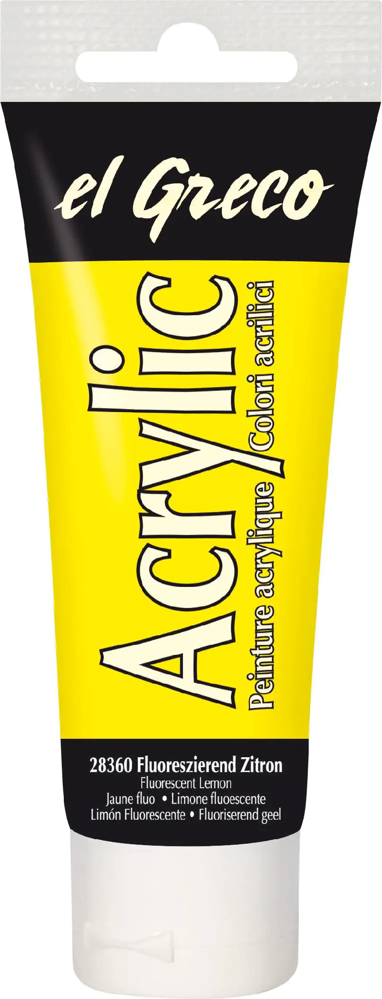 Kreul el Greco Acrylic Tube fluoreszierend zitron 75 ml Kreul el Greco Acrylic Tube fluoreszierend zitron 75 ml