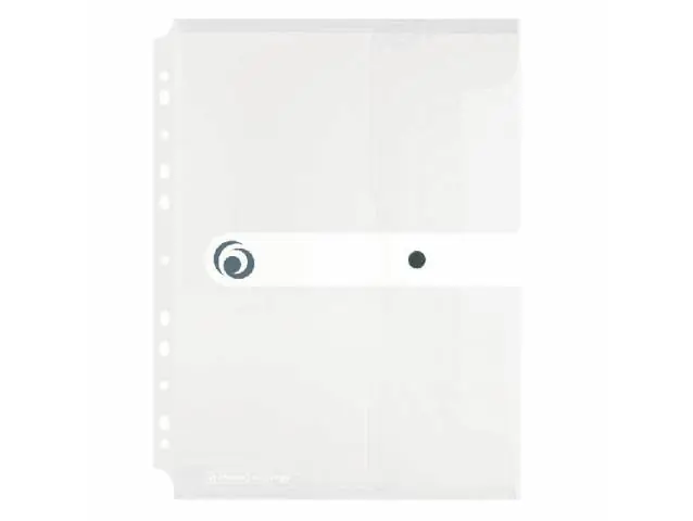 herlitz Dokutasche PP A4 transparent mit Druckknopfverschluss