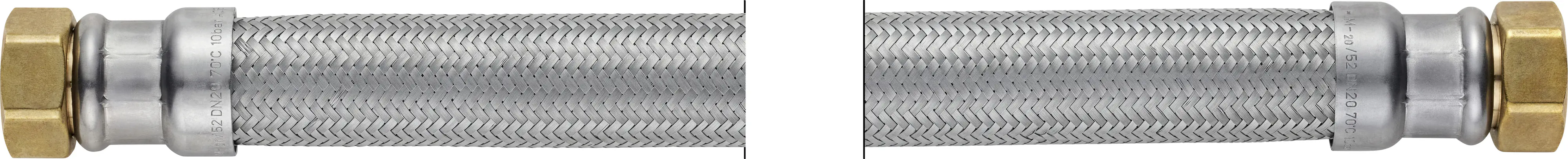 Techline NT Panzerschlauch IG 3/4" x IG 3/4", DN20, 70 cm