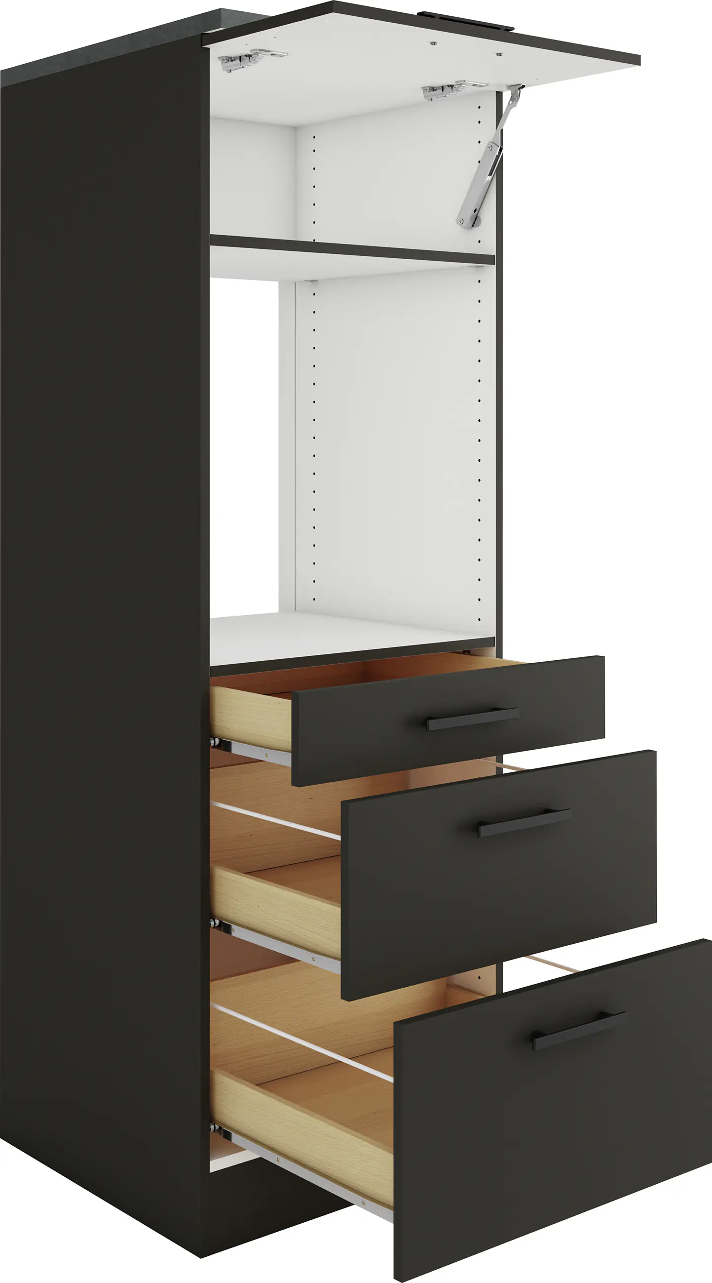 Optifit Midischrank Madrid 420 anthrazit matt 60 cm