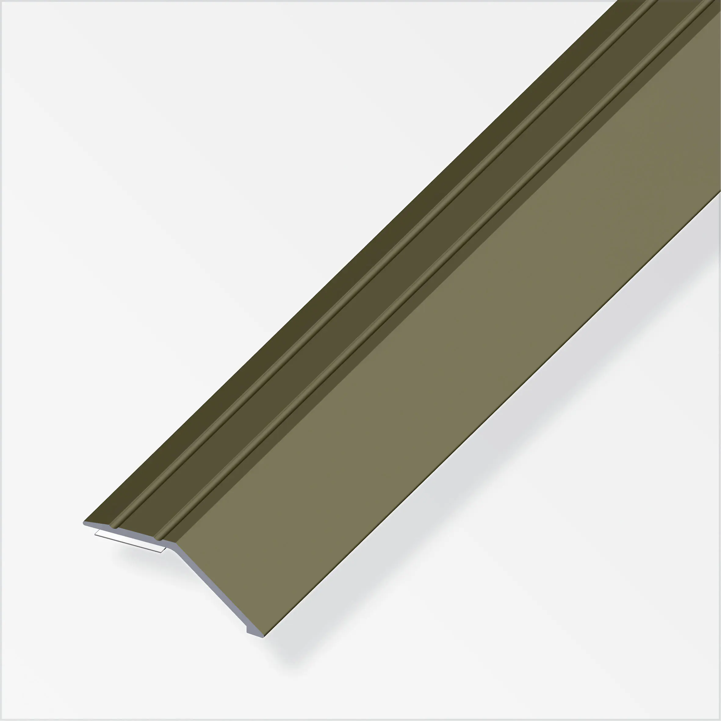 alfer Niveauausgleichs-Profil 1 m, 34 x 8 mm Aluminium eloxiert bronze
