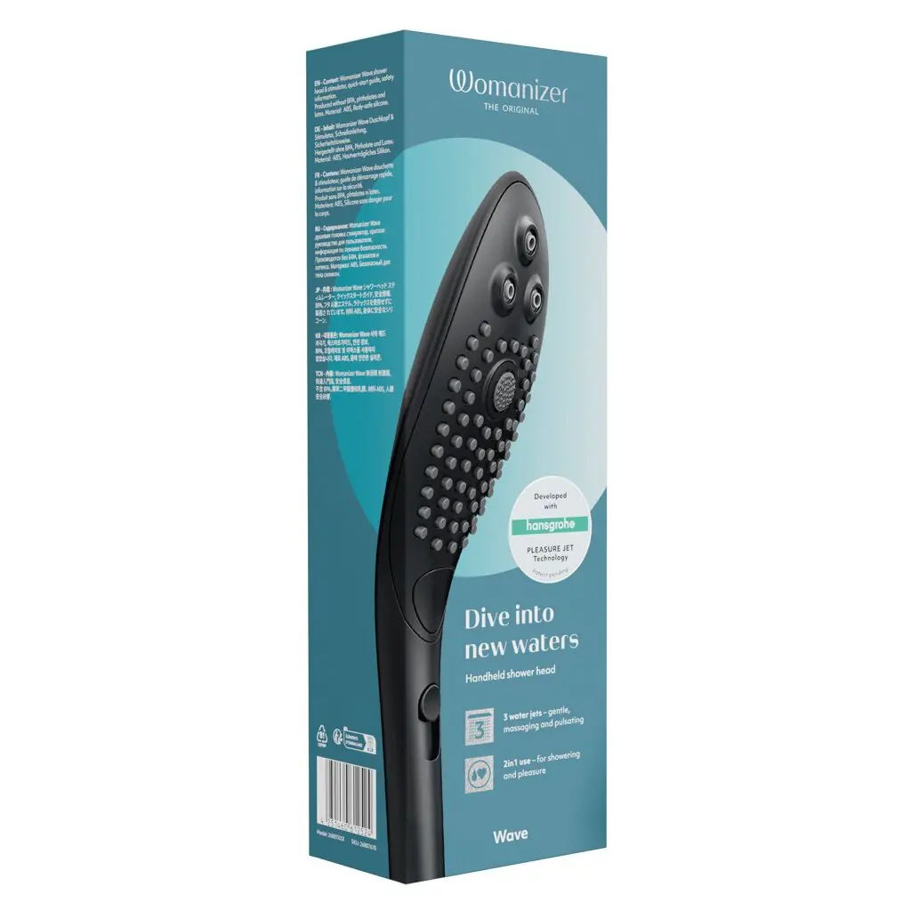 Handbrause Womanizer Wave schwarz wassersparend Handbrause Womanizer Wave schwarz wassersparend
