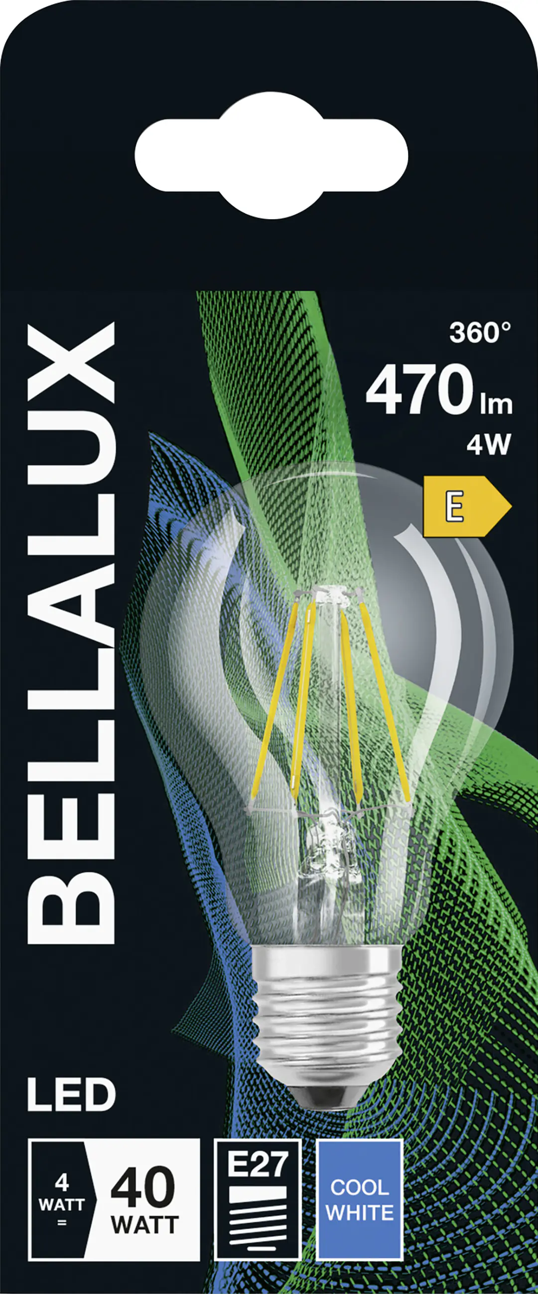Bellalux LED Leuchtmittel Klassik A40 E27 4 W neutralweiß klar