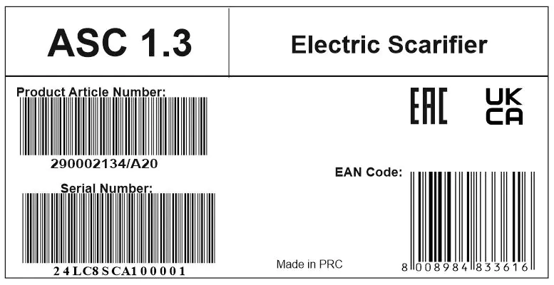 Alpina Elektro Vertikutierer ASC 1.3 E 1.300 Watt, 32 cm Arbeitsbreite