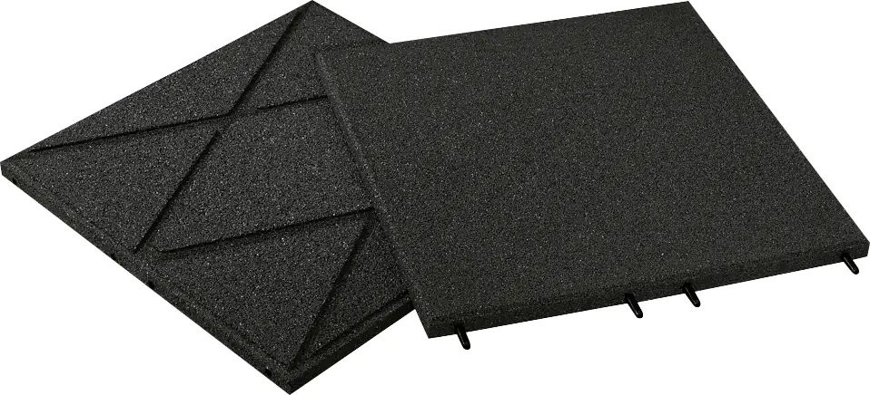 Fallschutzplatte 50 x 50 x 3 cm anthrazit