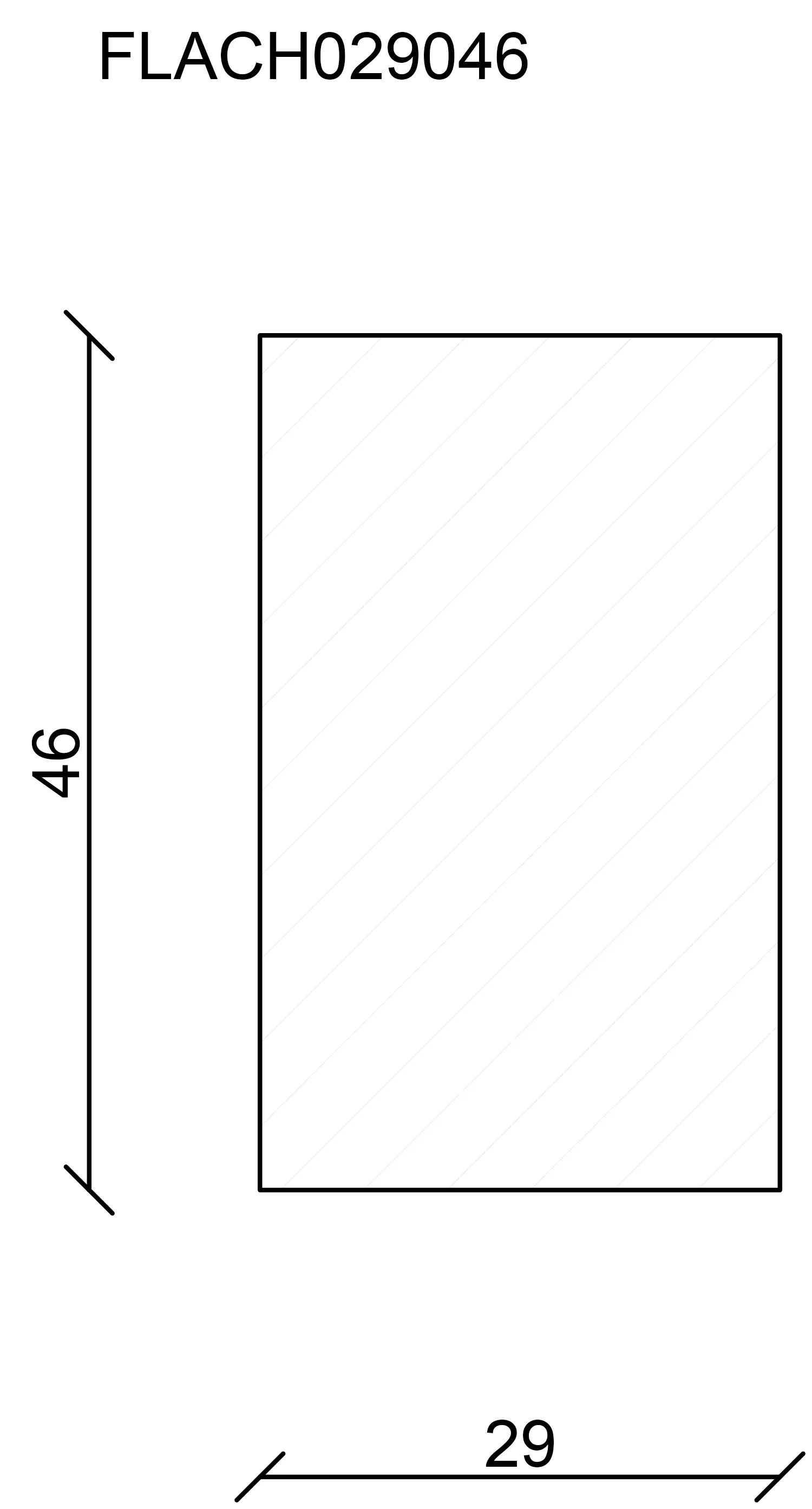 FN Neuhofer Flachleiste 100 cm 46 x 29 mm Fichte/Kiefer