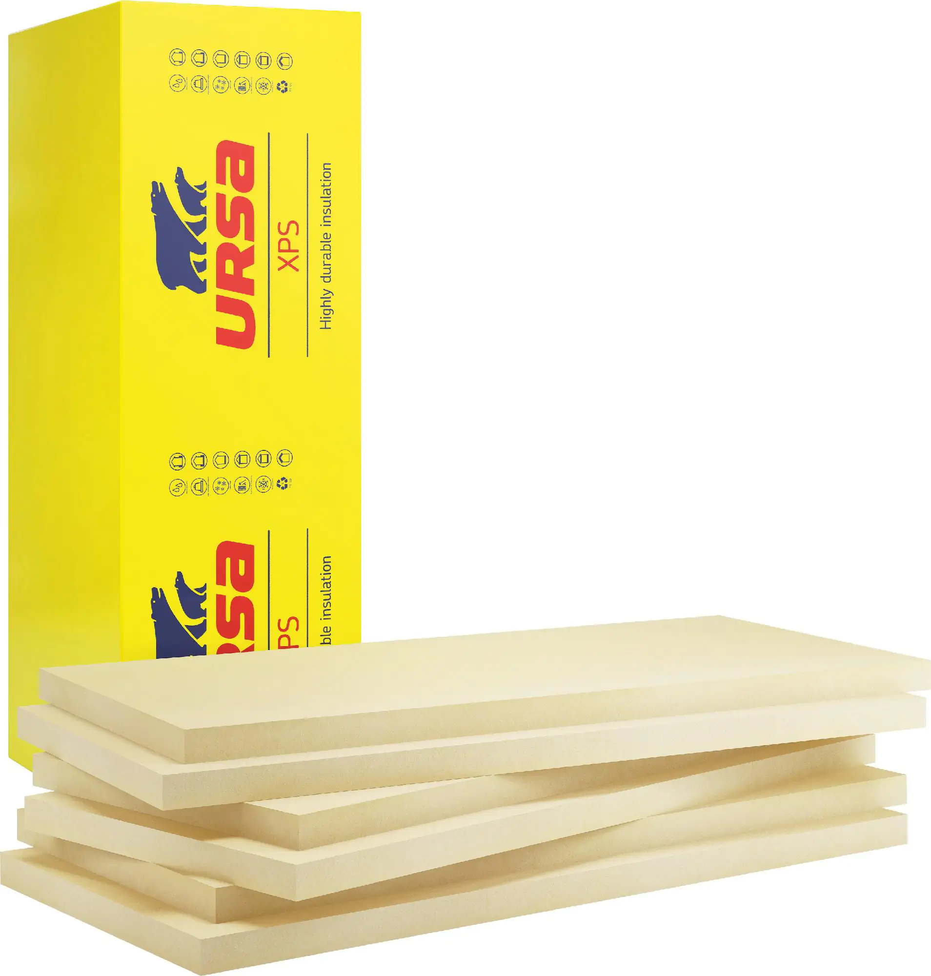 Ursa XPS Hartschaumplatte N-III-L WLS 037 1250 x 600 x 120 mm