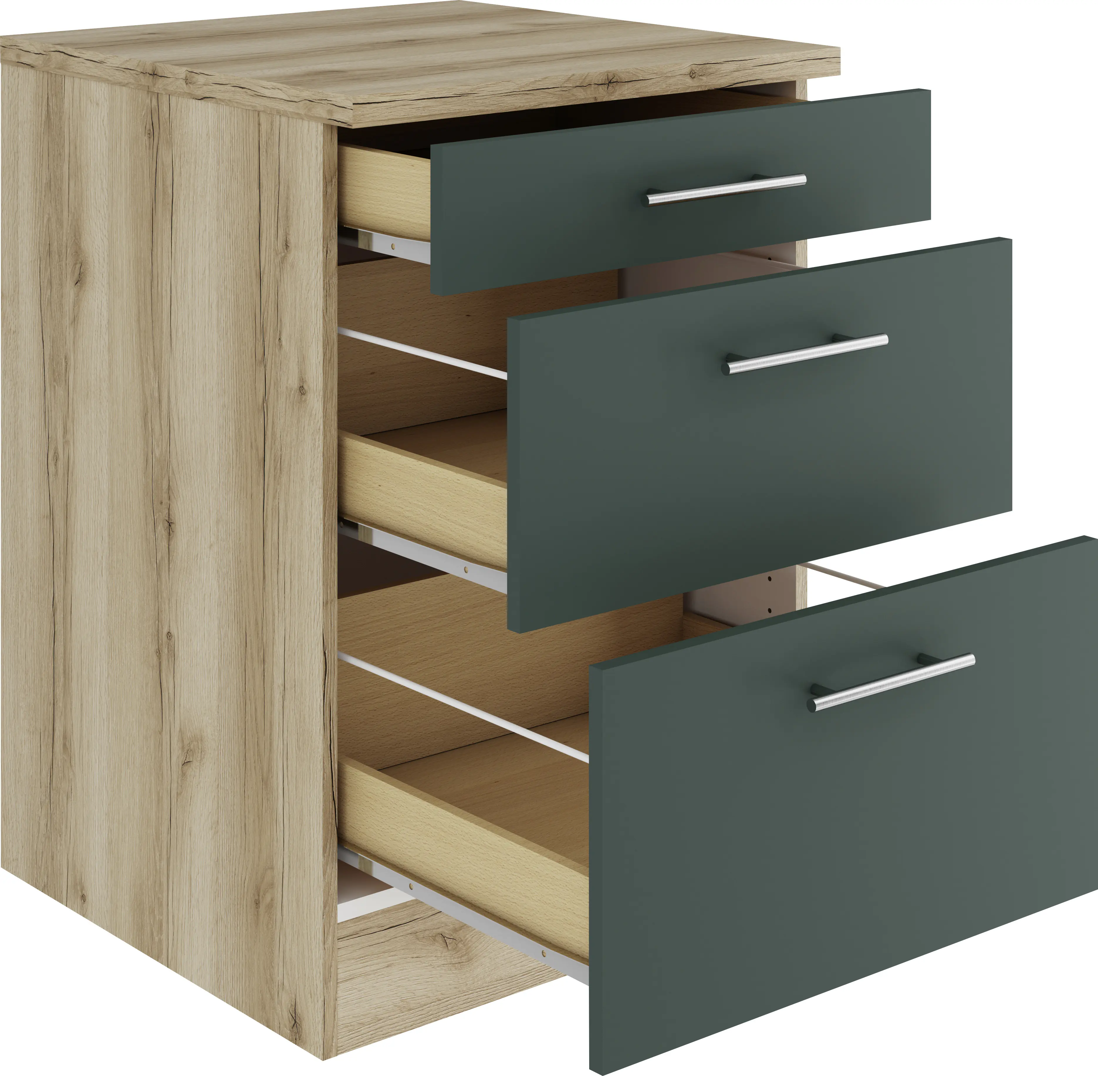 Optifit Unterschrank Savona 405 steingrün/eiche 60 cm
