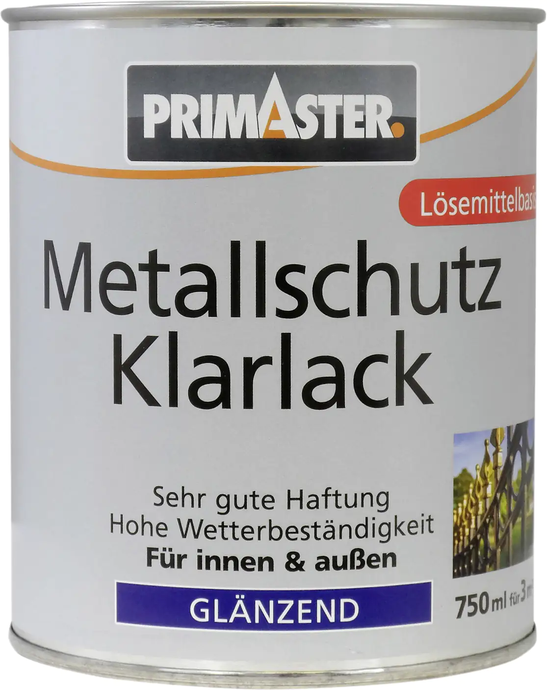 Primaster Metallschutzklarlack 750 ml glänzend