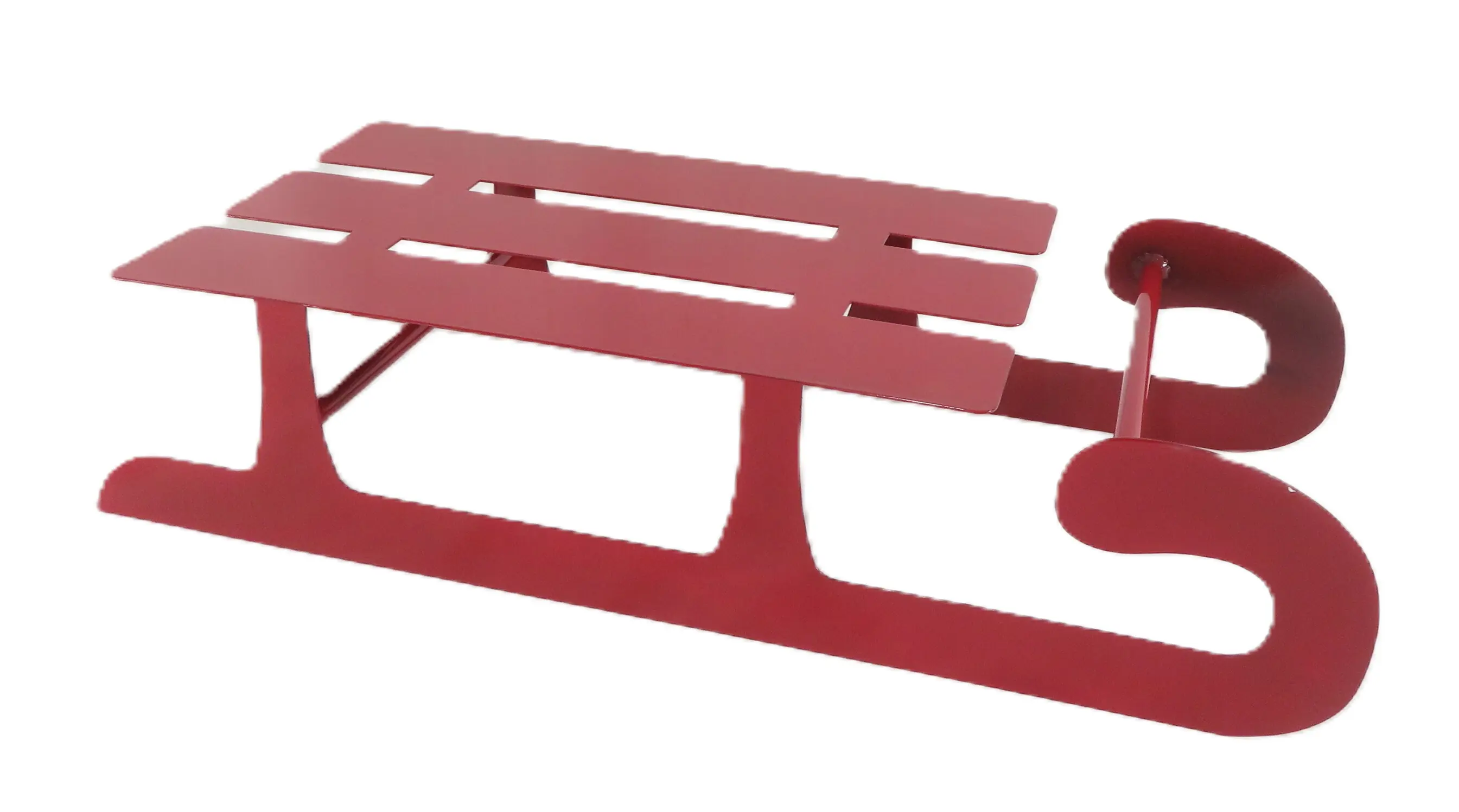 TrendLine Deko-Schlitten Metall 50 x 21 cm rot