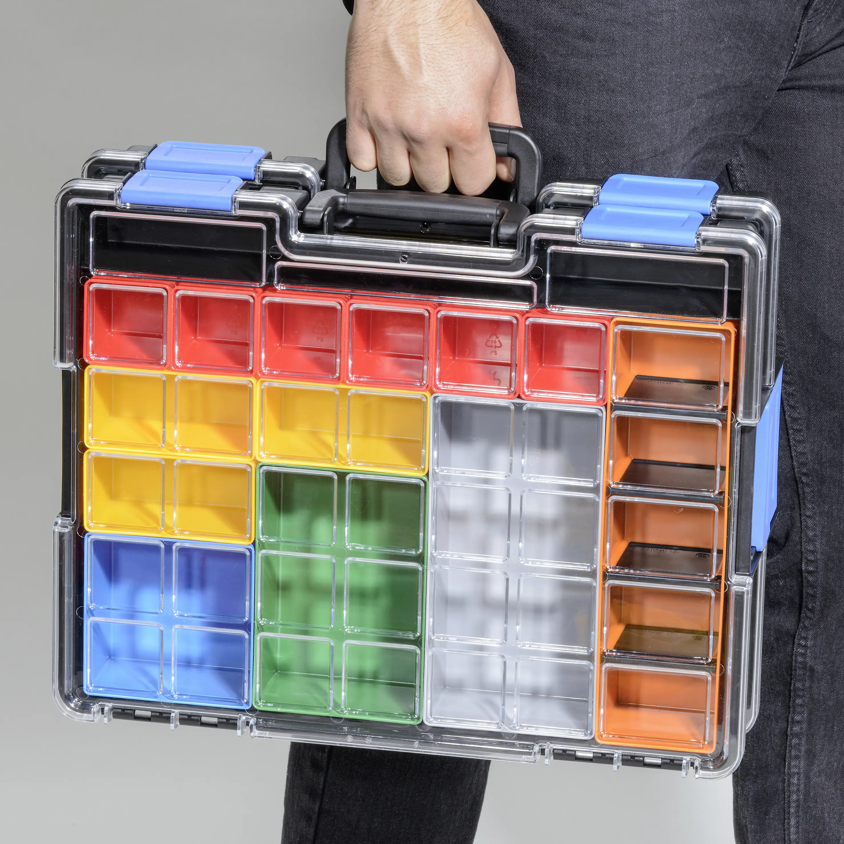 Allit Profi-Kleinteilekoffer EuroPlus Pro K 44.76/12-6 ohne Inhalt