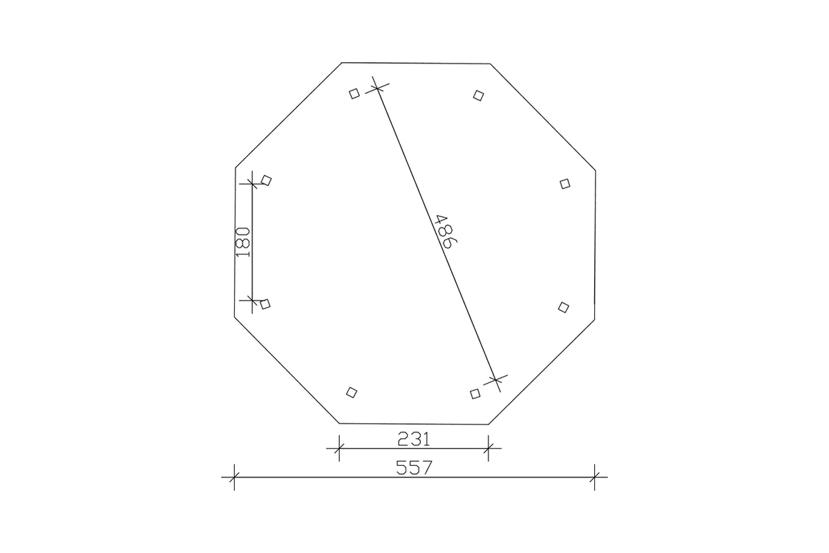 SKAN HOLZ Pavillon Lyon 3 Douglasie, natur