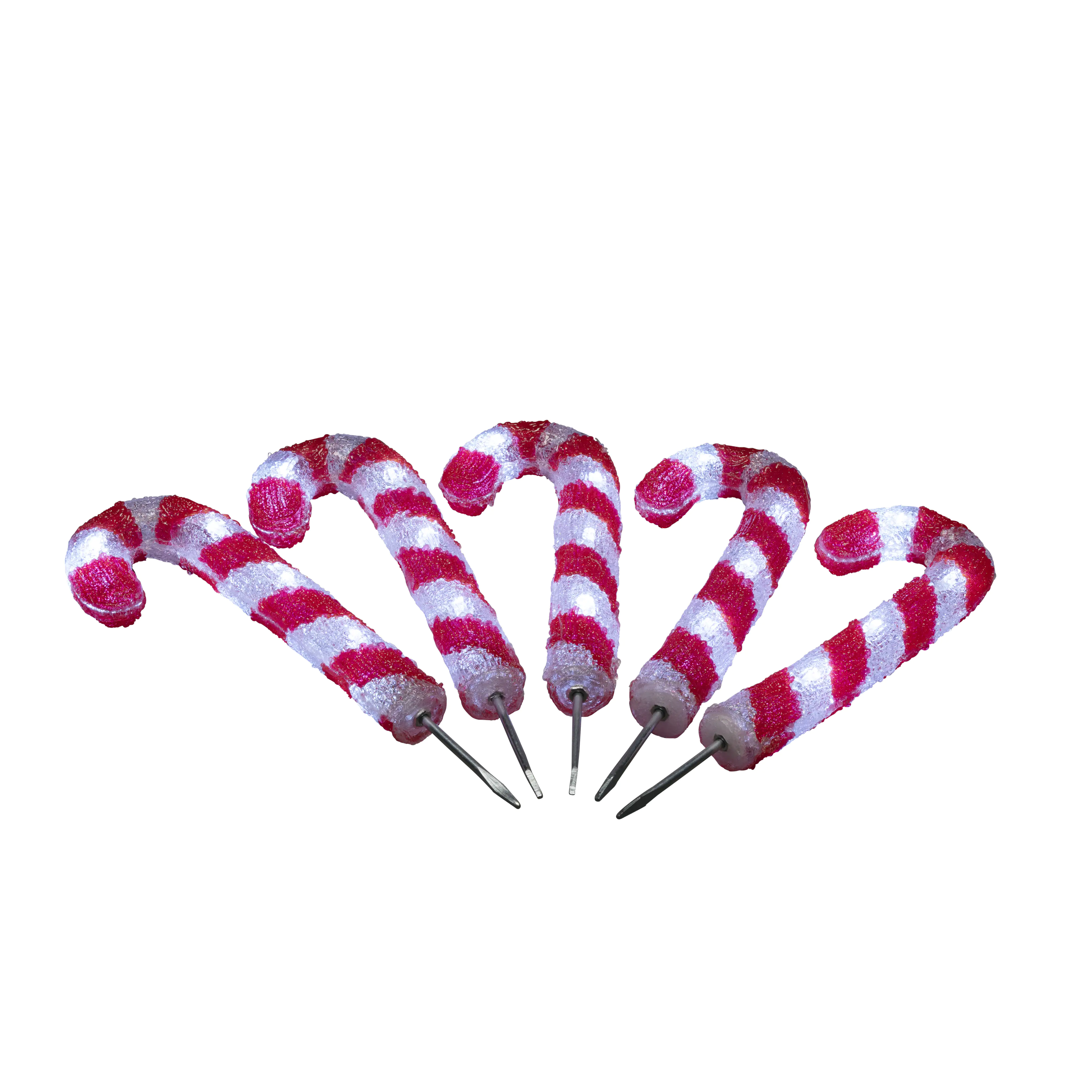 Konstsmide LED Acryl Zuckerstangen 5er-Set 40 kalt weiße Dioden Konstsmide LED Acryl Zuckerstangen 5er-Set 40 kalt weiße Dioden