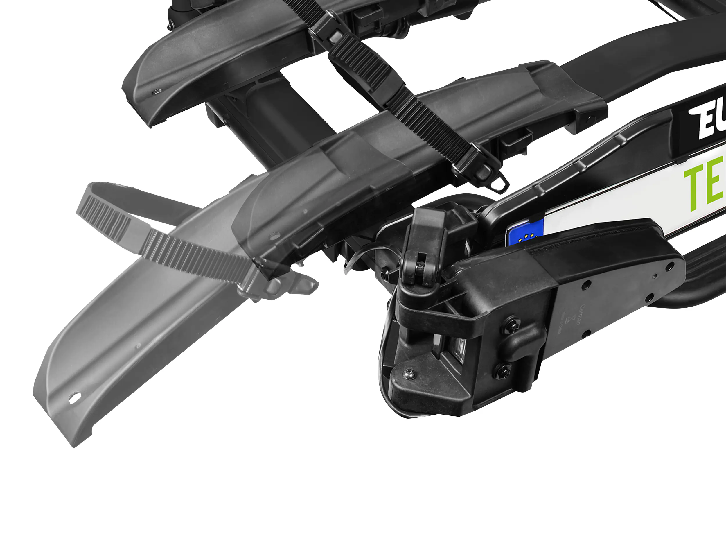 EUFAB Fahrradträger TECDC1+ LED für 2 Fahrräder und große Heckklappen komplett vormontiert EUFAB Fahrradträger TECDC1+ LED für 2 Fahrräder und große Heckklappen komplett vormontiert