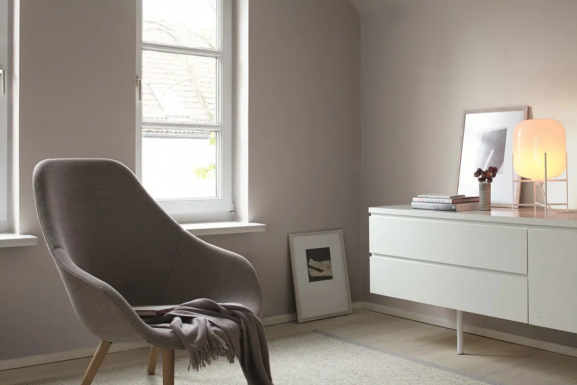 Alpina Feine Farben Wandfarbe No. 03 Poesie der Stille - würdevolles hellgrau 2,5 L