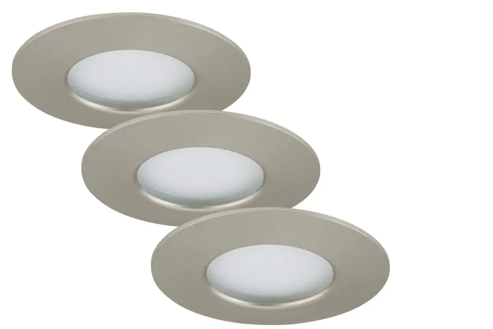 Briloner 3er Set LED Einbauleuchten Attach nickel-matt Ø 7,5 cm Briloner 3er Set LED Einbauleuchten Attach nickel-matt Ø 7,5 cm
