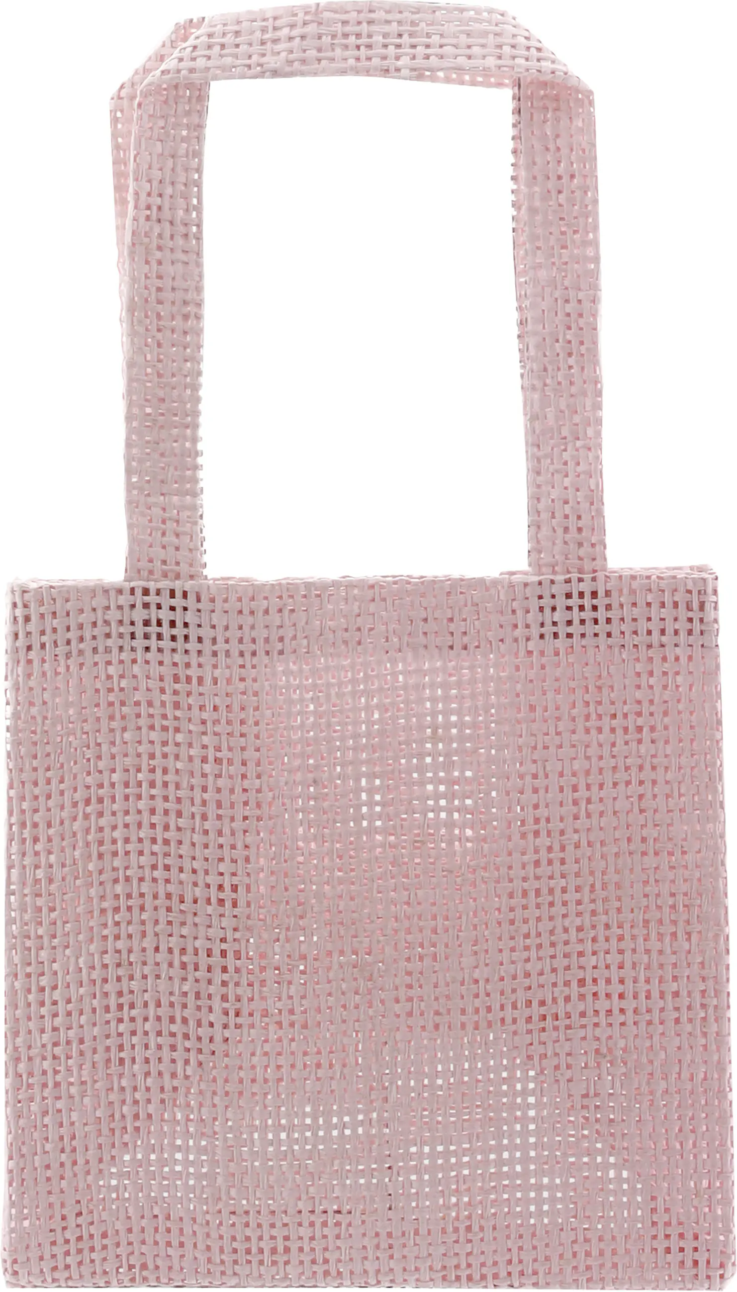 Tasche mit Henkel Graspapier 14 x 24 cm rosa