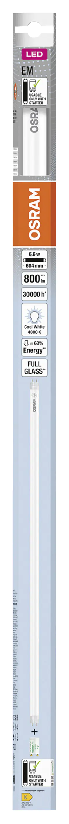 Osram LED Röhre T8 60 cm G13 6,6 W neutralweiß