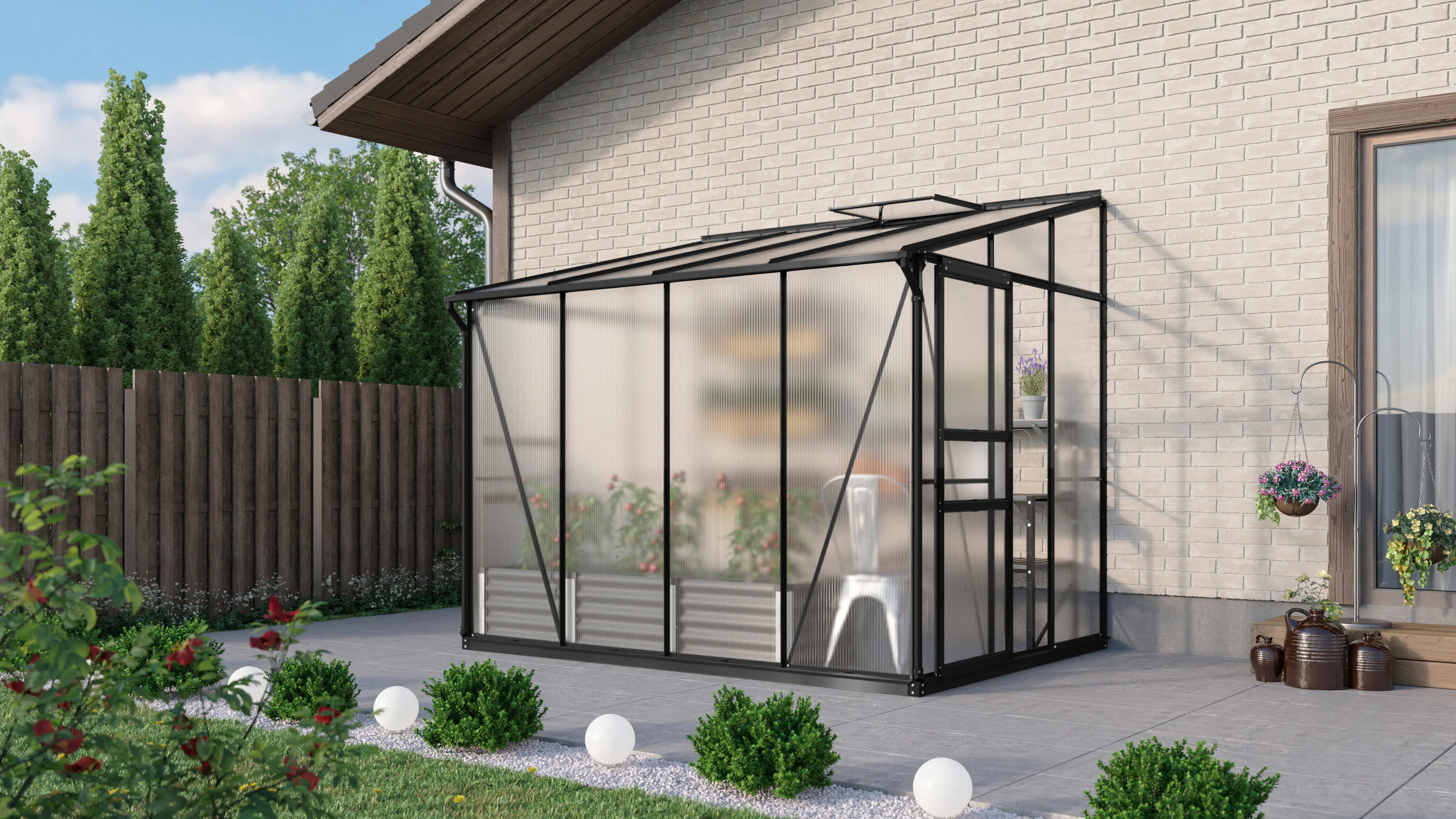 Vitavia Gewächshaus Osiris 5200 201 x 262 cm 4 mm Hohlkammerplatten