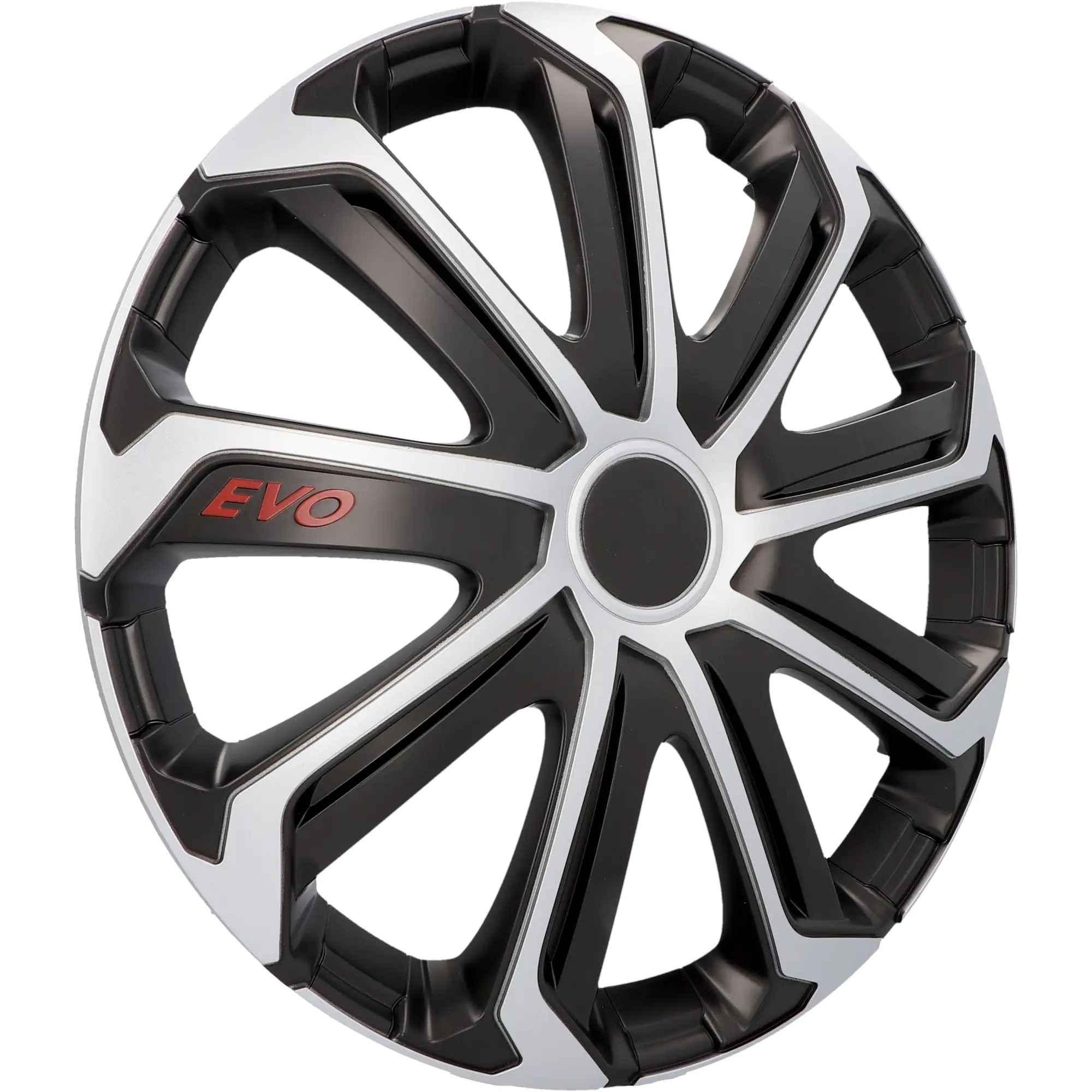 Cartrend Radzierblende EVO 40 cm (16 Zoll) silber schwarz 4 stück Cartrend Radzierblende EVO 40 cm (16 Zoll) silber schwarz 4 stück