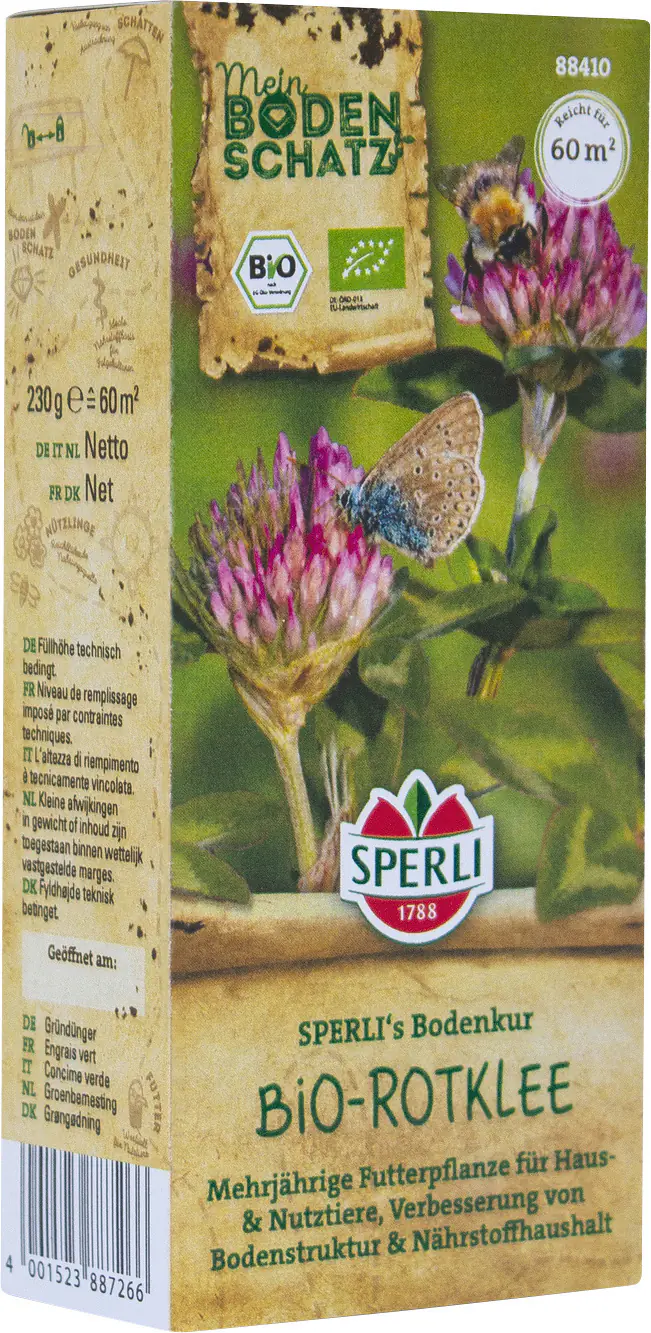Sperli Saatgut BIO Rotklee Bodenkur für ca. 60 m²
