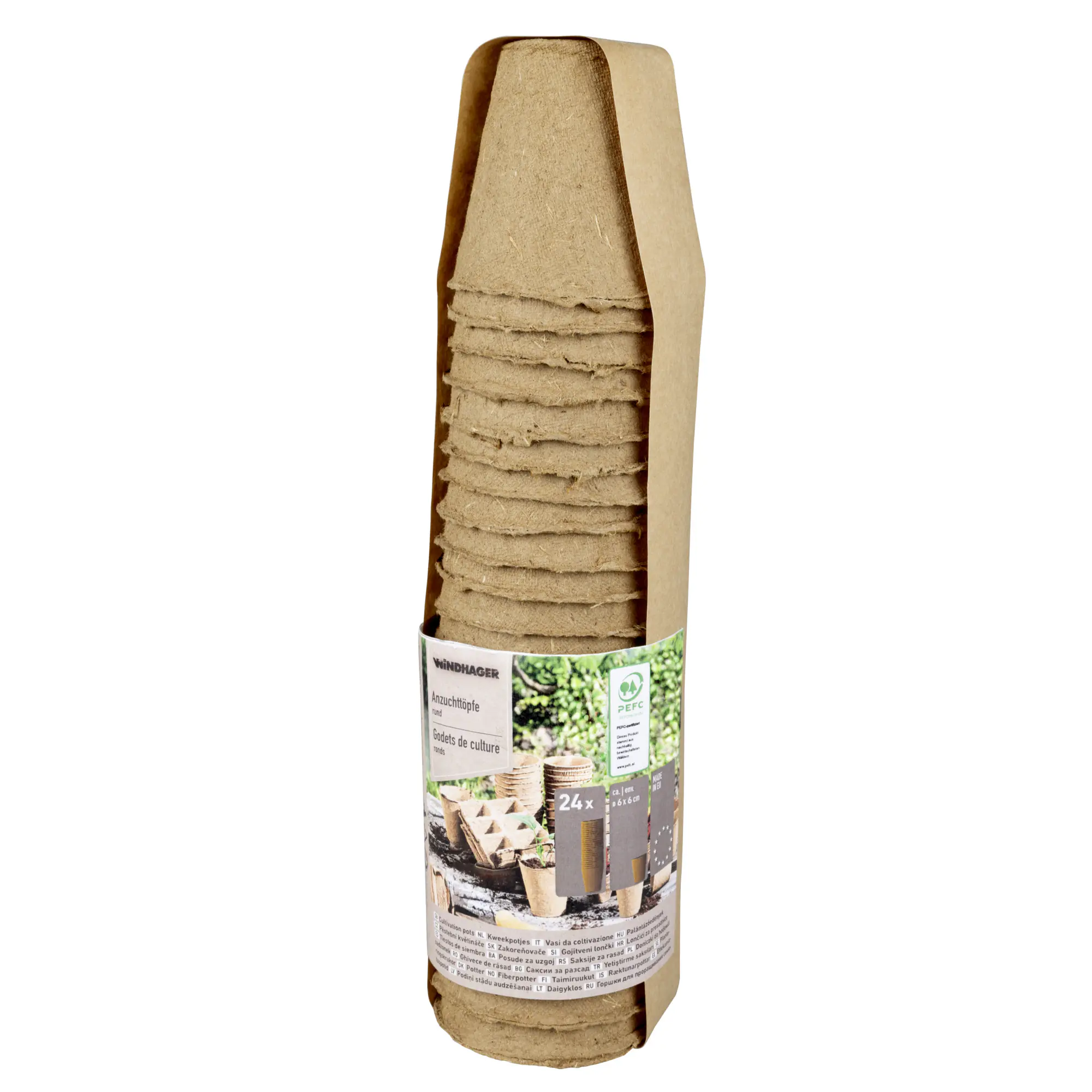 Windhager Anzuchttöpfe Ø 6 cm, 24 Stück