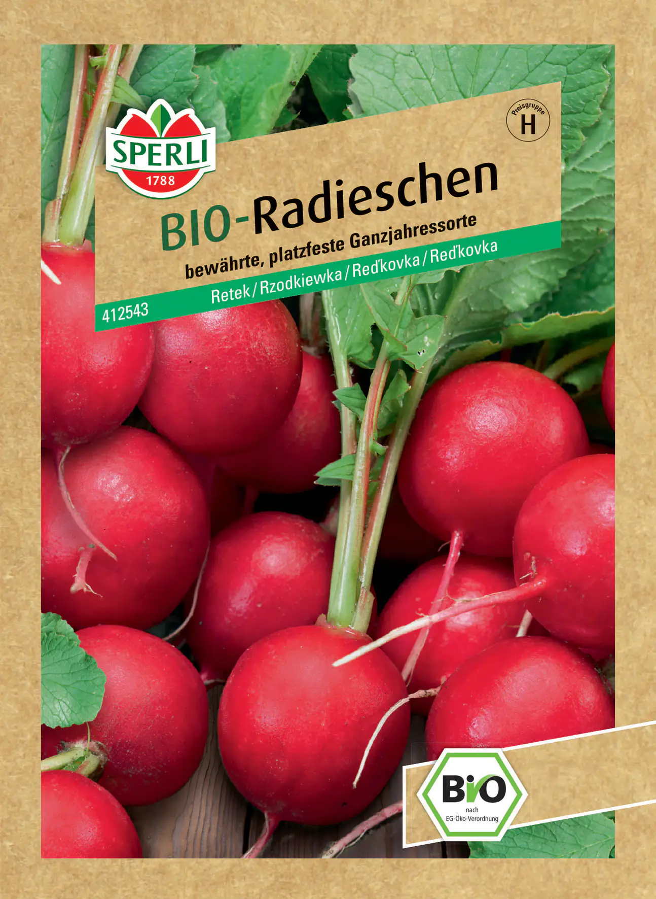 Sperli BIO Radieschen rot