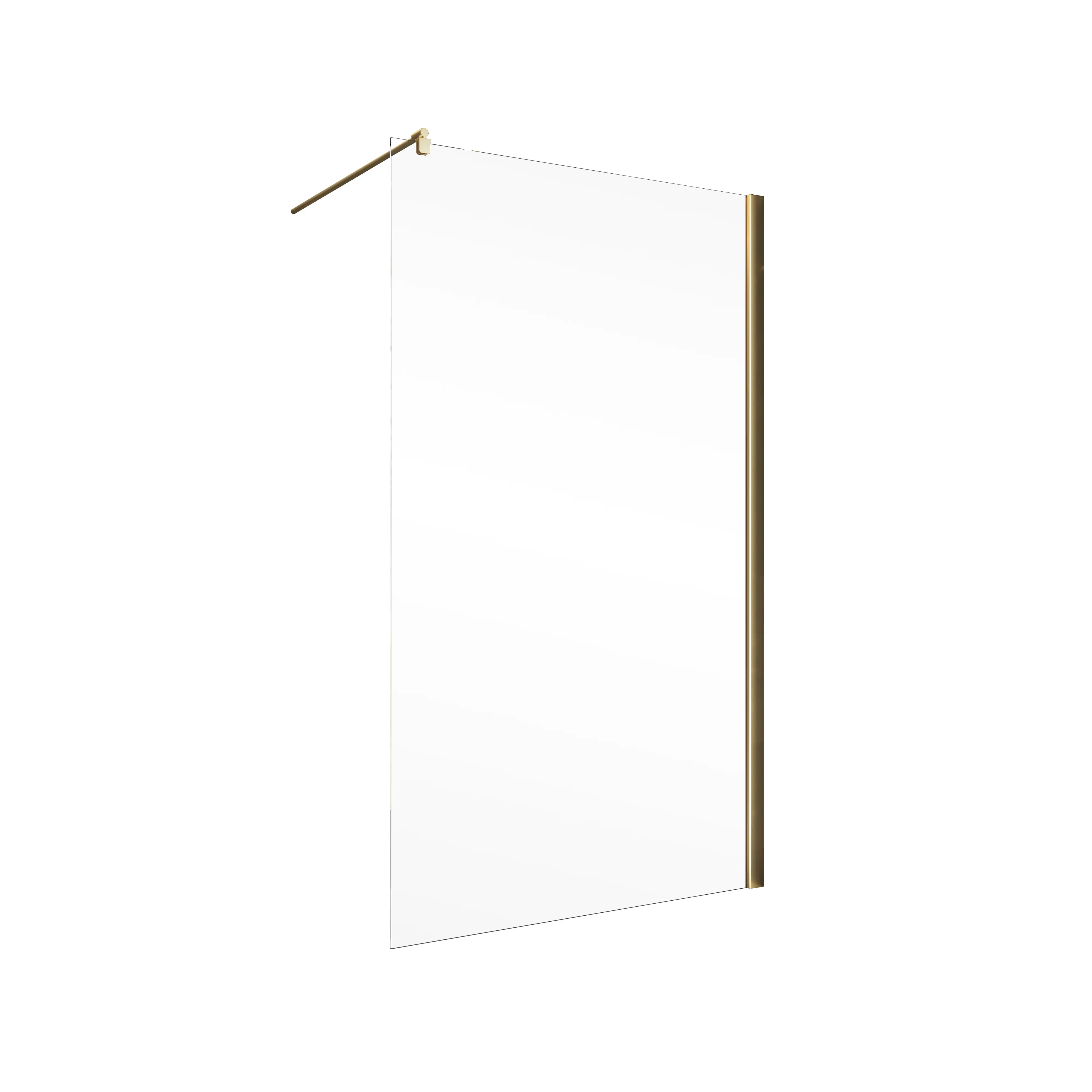 Schulte Duschwand Alexa Style 2.0 Walk In 100 x 200 cm Goldoptik
