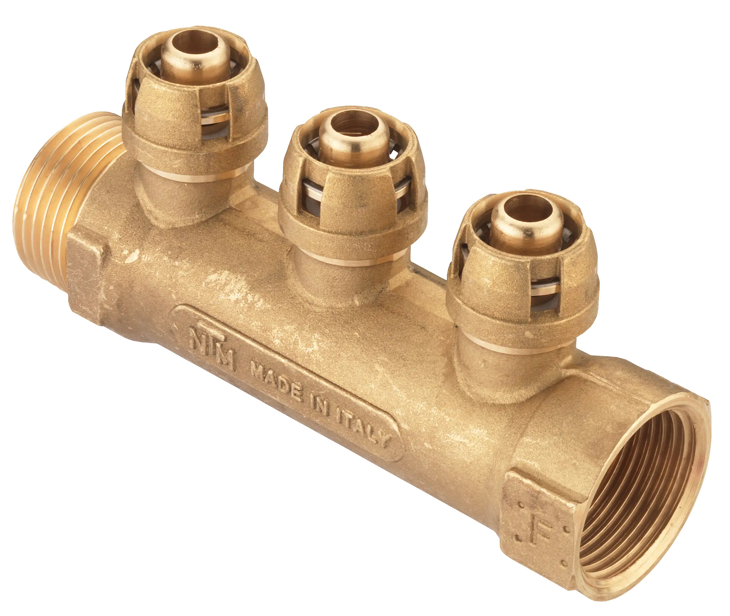 Cornat Steck-Verteiler komplett ø 16 mm 1" IG/AG Messing