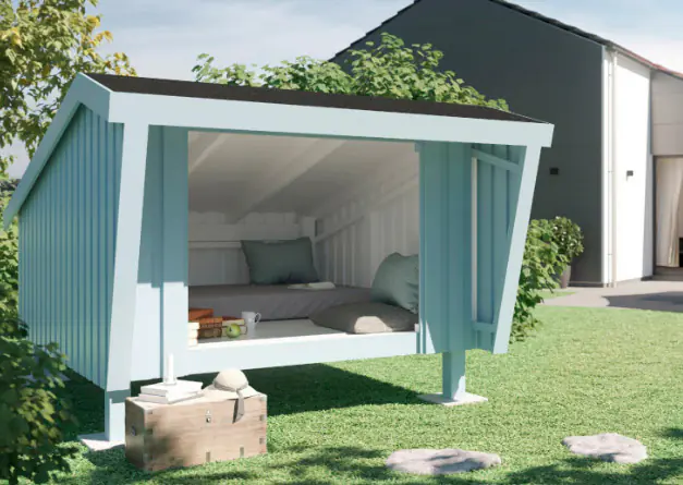 Plus Shelter 198 x 210 cm natur mit Boden und Dachpappe