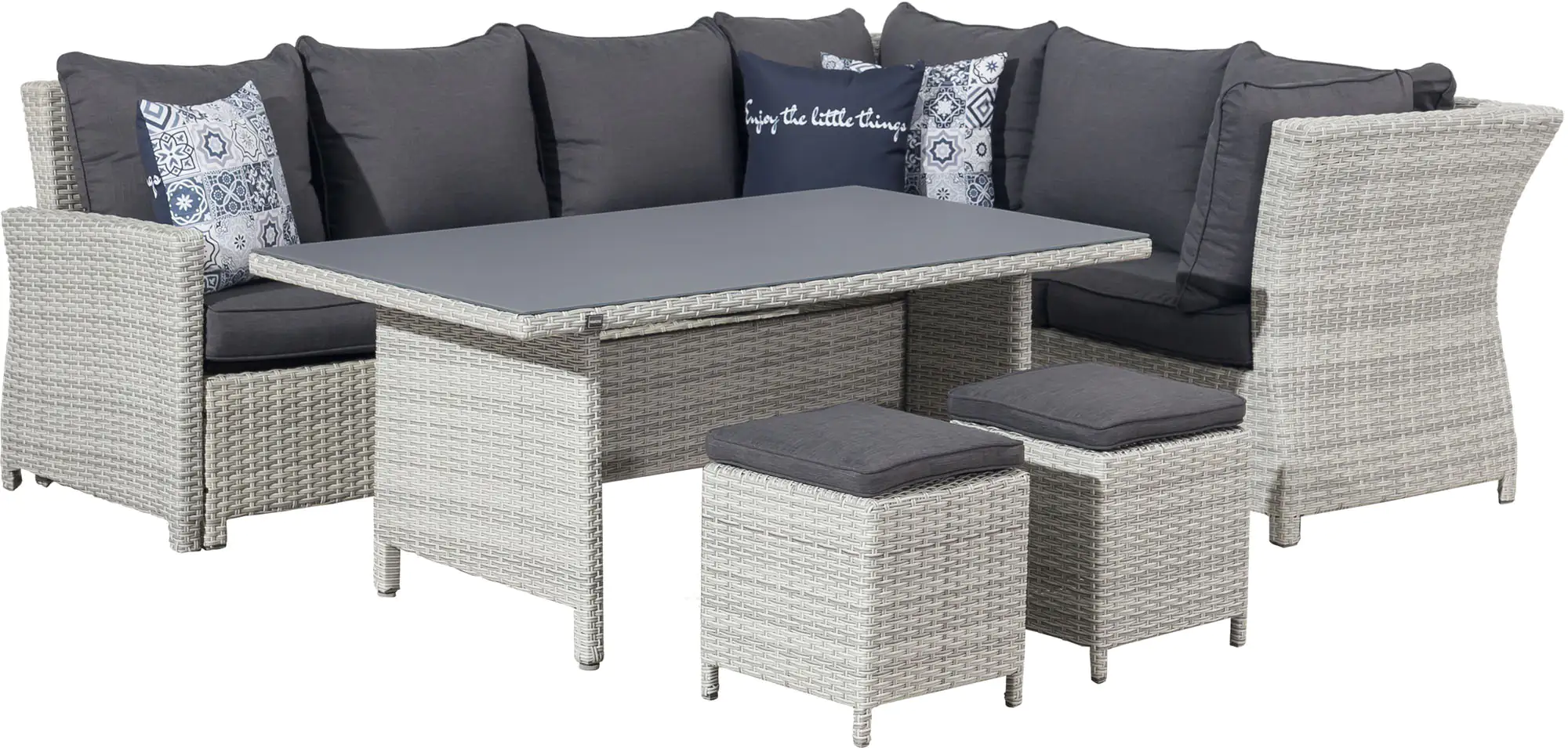 Primaster Dining Lounge Möbelset Caldera, variabel stellbar 3 in-1 Primaster Dining Lounge Möbelset Caldera, variabel stellbar 3 in-1