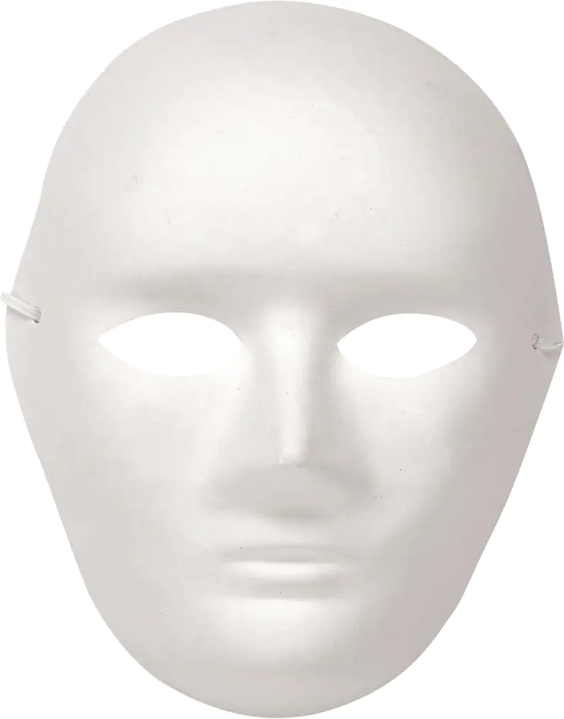 Glorex Papp-Maske Mann 19 x 24 cm