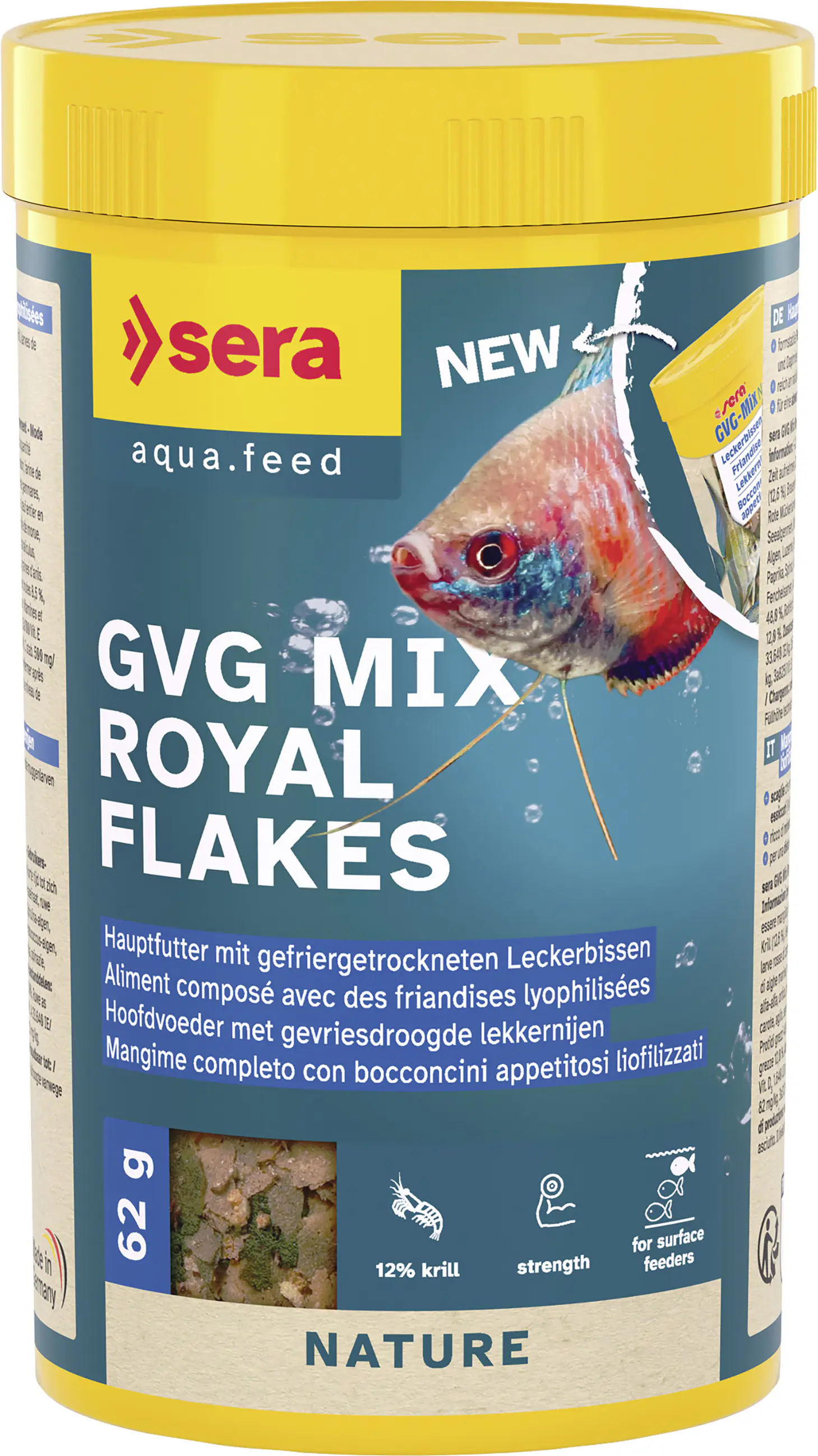 Sera Fischfutter GVG Mix Royal Flakes 250 ml Sera Fischfutter GVG Mix Royal Flakes 250 ml