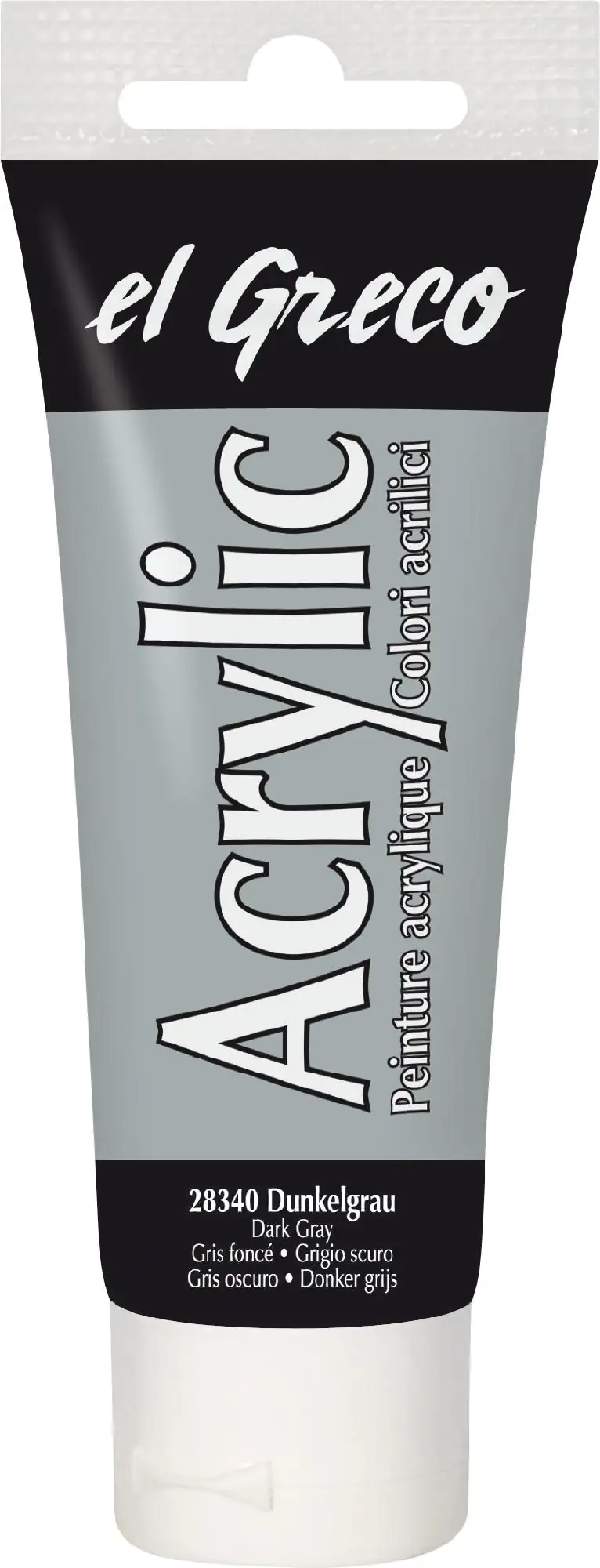Kreul el Greco Acrylic Tube dunkelgrau 75 ml Kreul el Greco Acrylic Tube dunkelgrau 75 ml