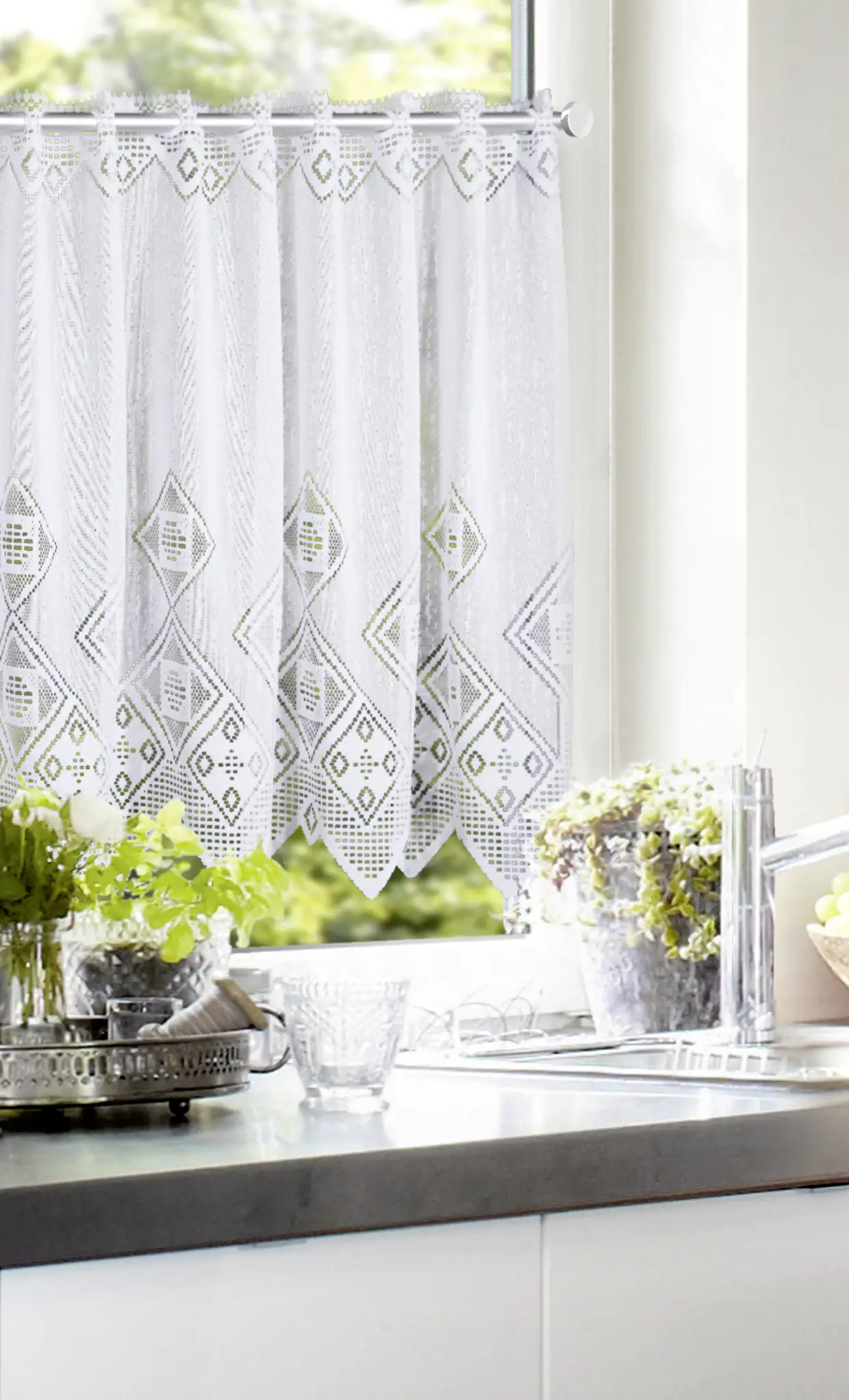 Neusser Collection Panneau grafisch weiß, 50 x 155 cm