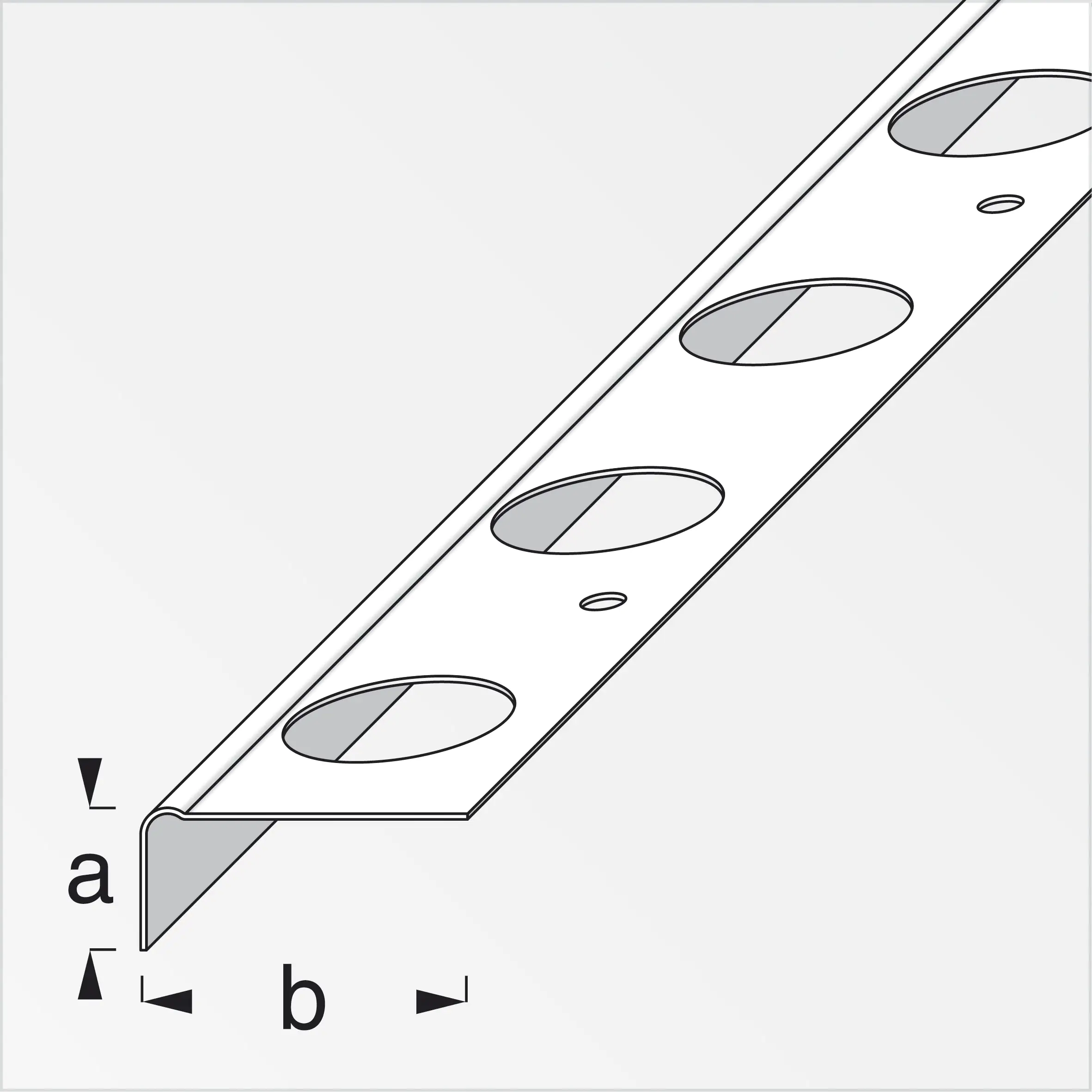 alfer Treppen-Reparaturwinkel, für Steintreppen 1.03 m, 18 x 43 mm verzinkt