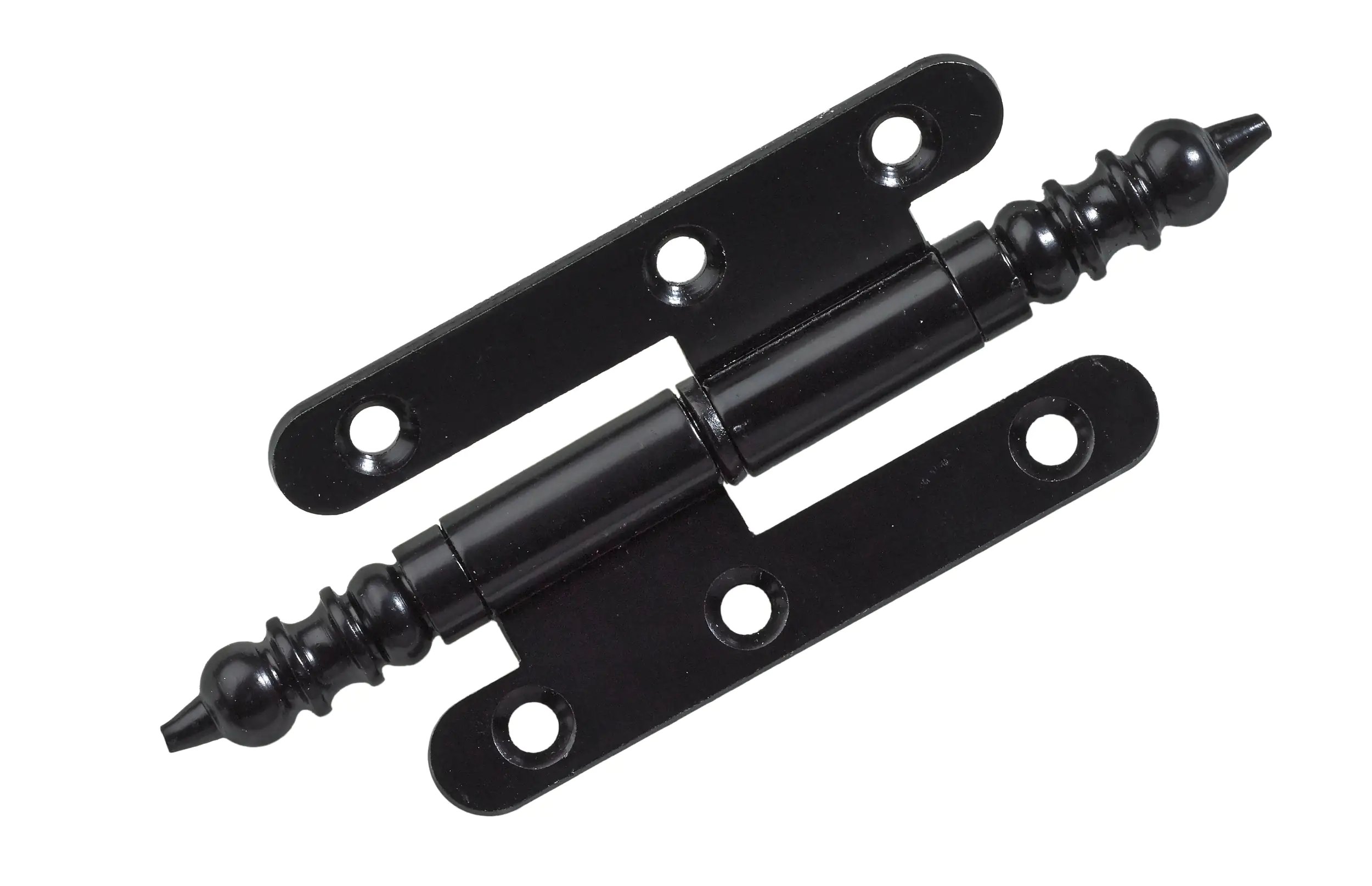 Hettich Türband mit Zierkopf 45 x 80 mm links schwarz -1 Stück