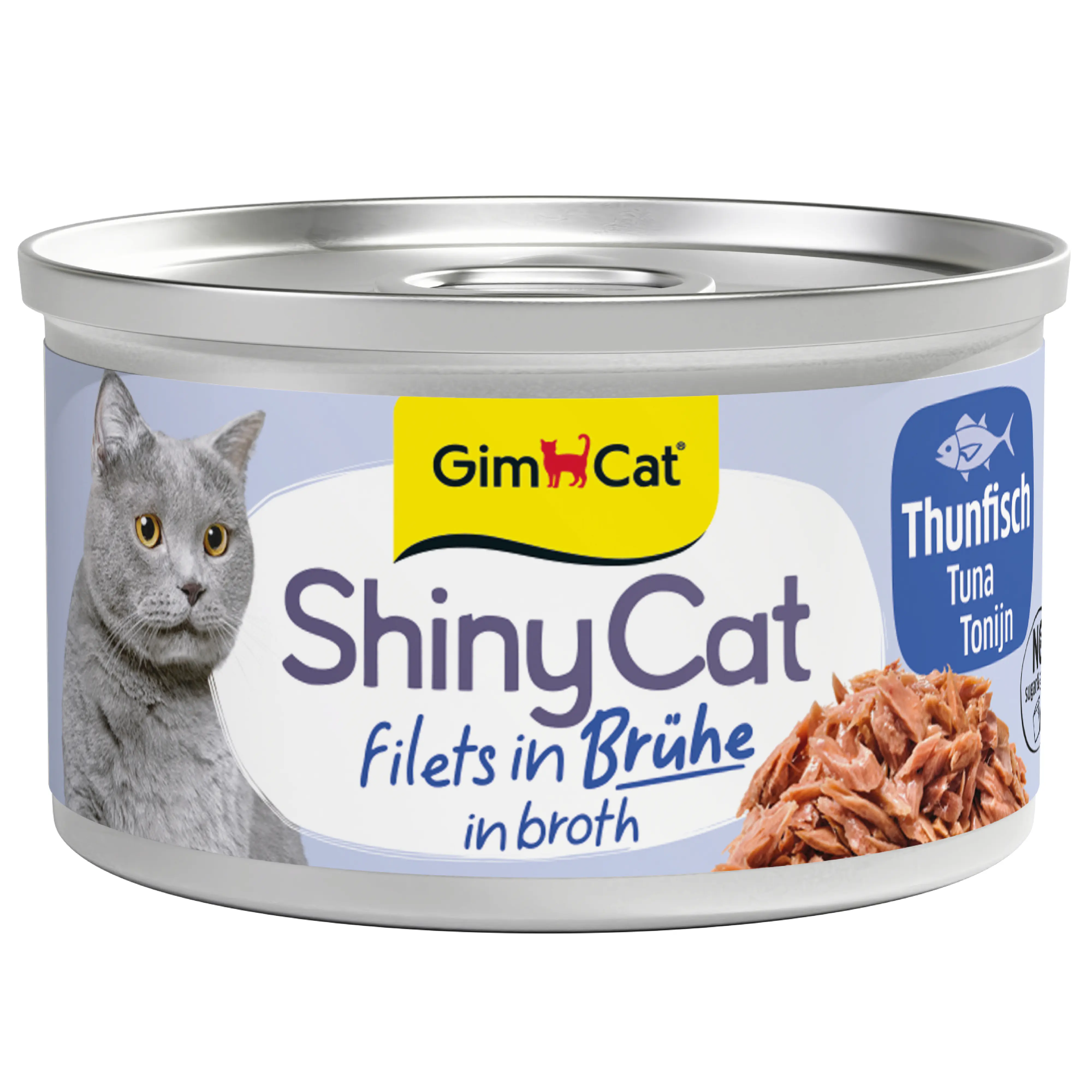GimCat ShinyCat Katzennassfutter in Brühe 70 g Thunfisch