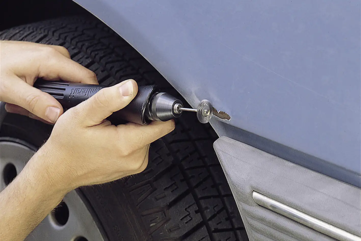 Wolfcraft Drahtbürsten-Set Mini 3-teilig 2,3 mm