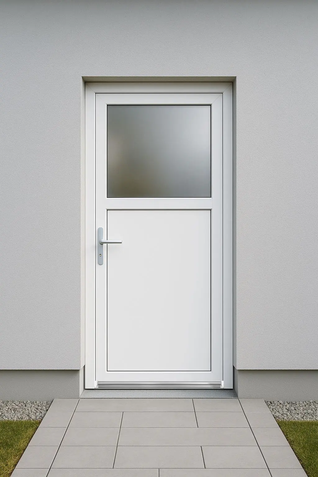 Panto Nebeneingangstür Kunststoff Premium SMK510 98 x 198 cm DIN L weiß Panto Nebeneingangstür Kunststoff Premium SMK510 98 x 198 cm DIN L weiß