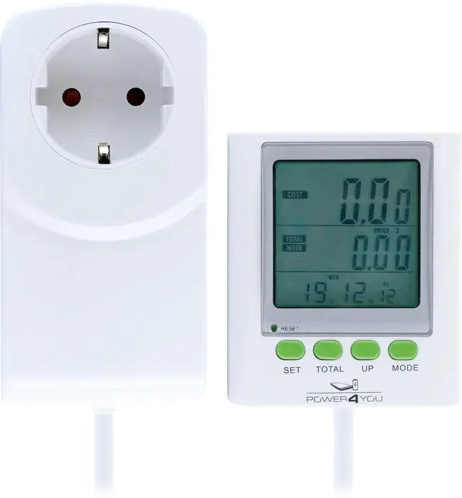 Schwaiger Energiekosten Messgerät STEM0015 Display, weiß, IP20