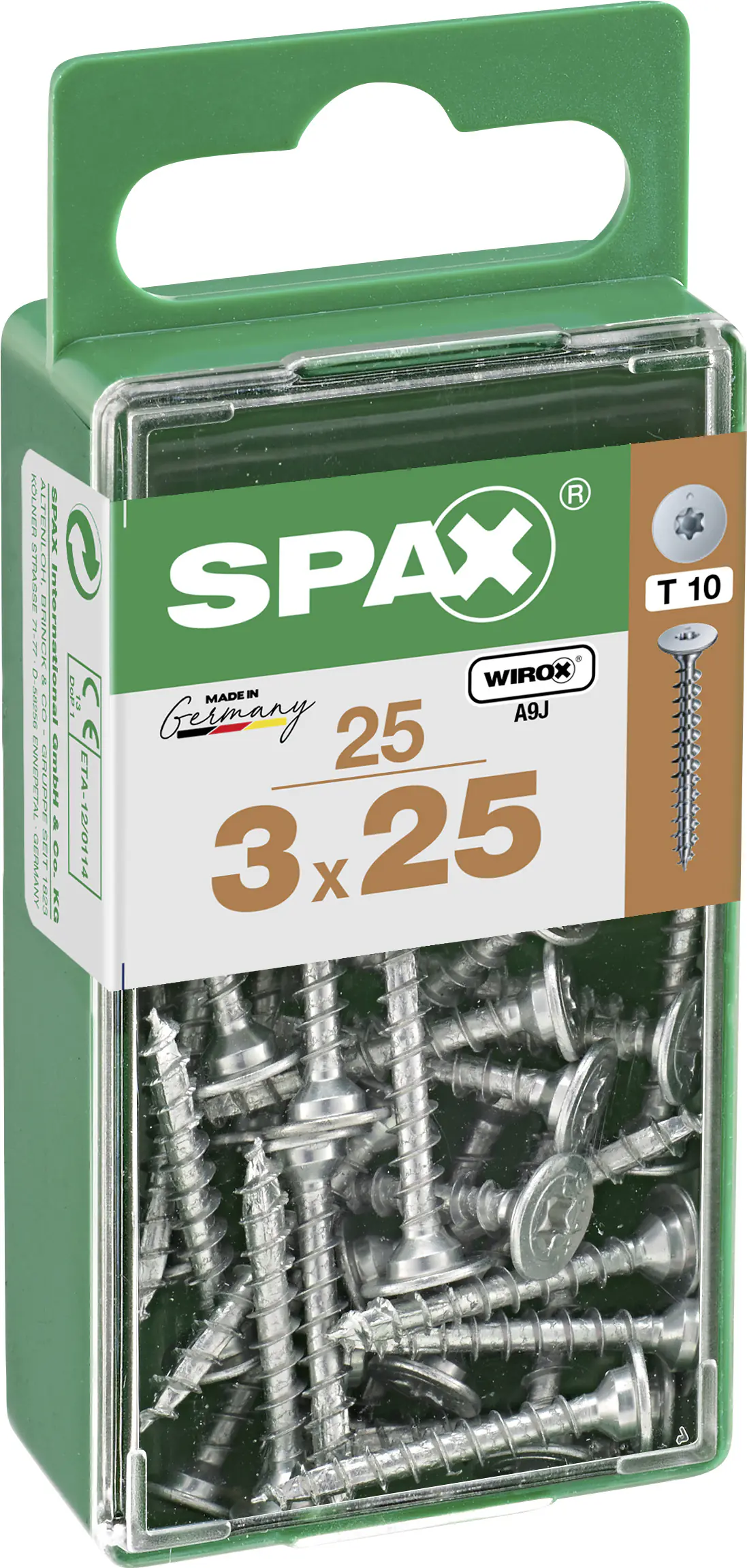 Spax Möbelbauschrauben 3.0 x 25 mm TX 10 - 25 Stk.