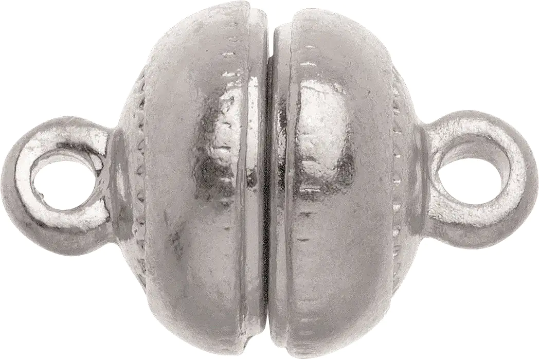 Glorex Magnetverschluss 12 mm 1 Stück, silberfarben