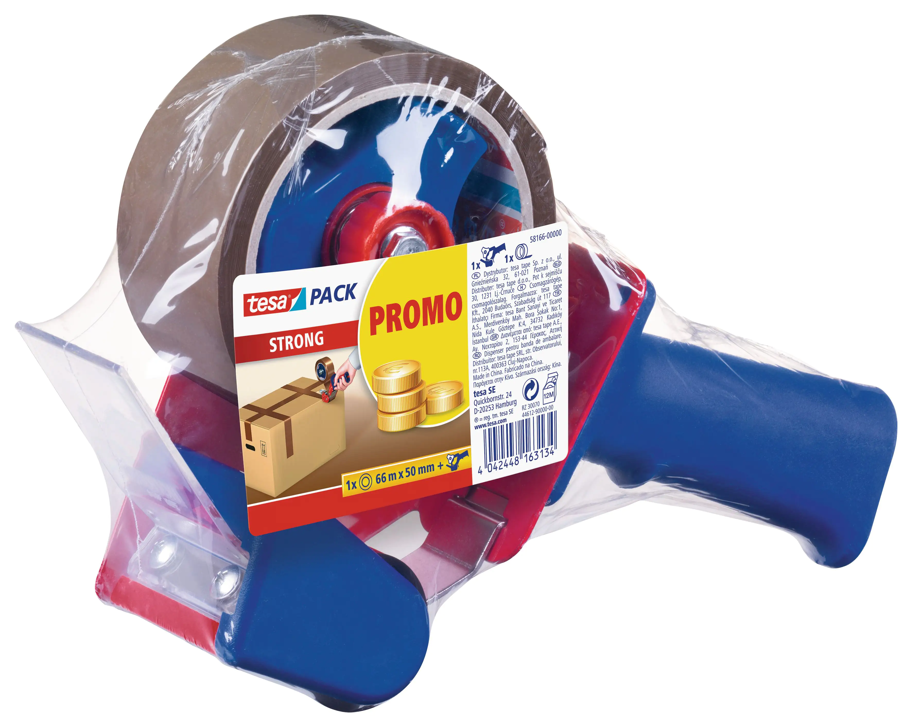 tesa Pack Strong 66 m x 50 mm, braun