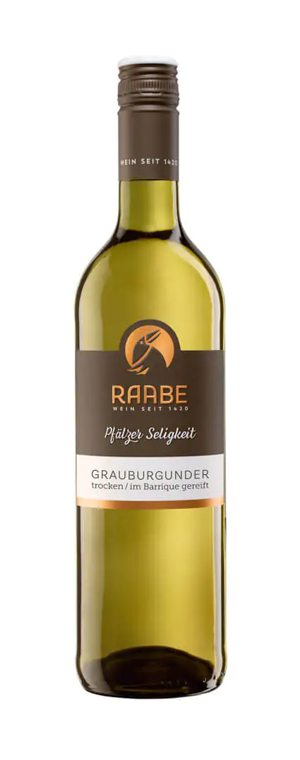 Raabe Weißwein Grauburgunder 0,75 l  trocken Barrique Pfälzer Seligkeit