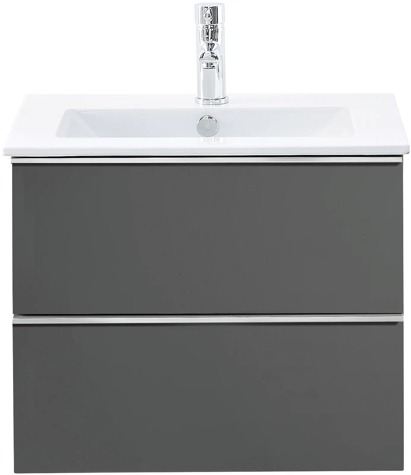 Primaster Waschtischunterschrank Düsseldorf grau 59 cm Primaster Waschtischunterschrank Düsseldorf grau 59 cm