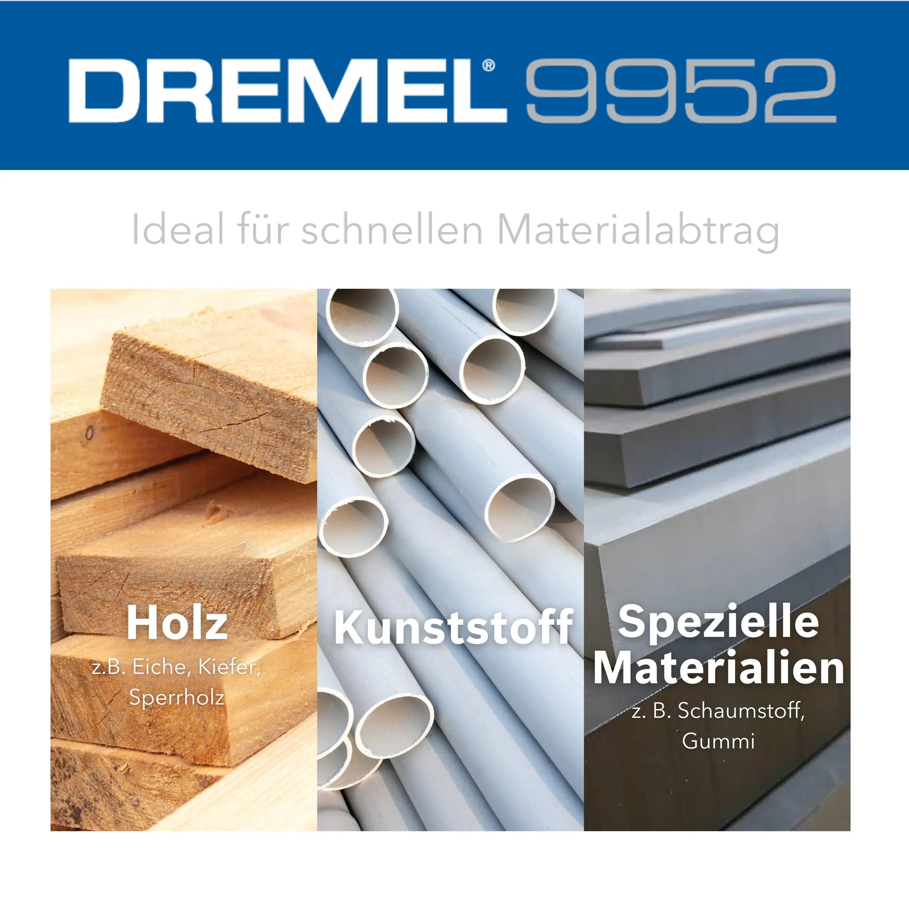 Dremel 9952 MAX Hochleistungs-Raspelfräser kegelförmig Dremel 9952 MAX Hochleistungs-Raspelfräser kegelförmig
